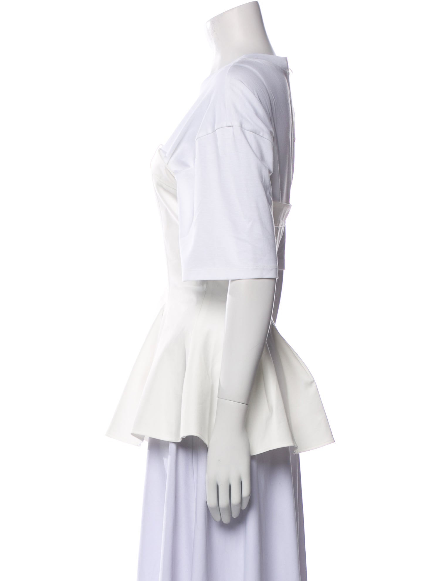 Adeam Crew Neck Short Sleeve T-Shirt