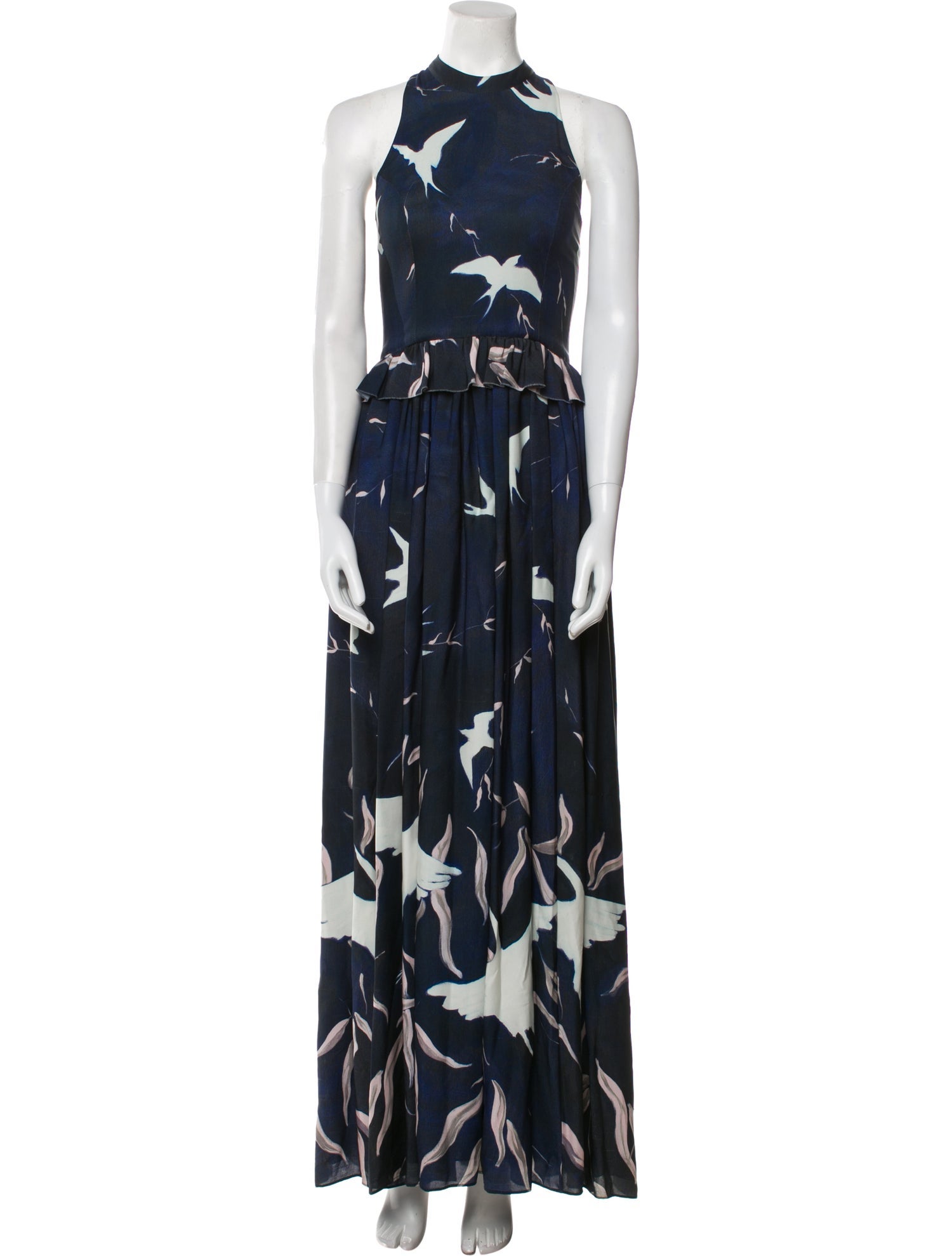 Adeam Floral Print Long Dress