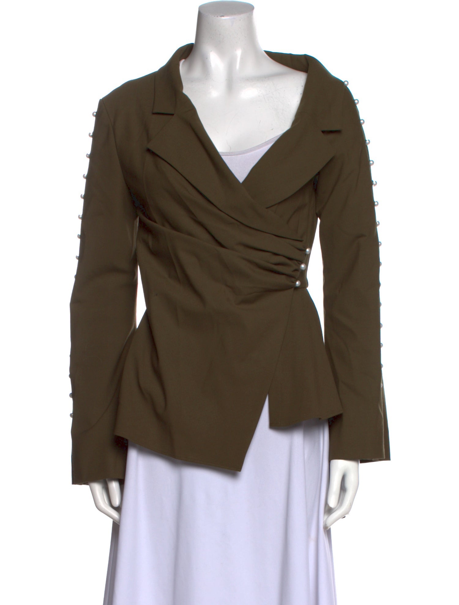 Adeam Wool Cowl Neck Blouse