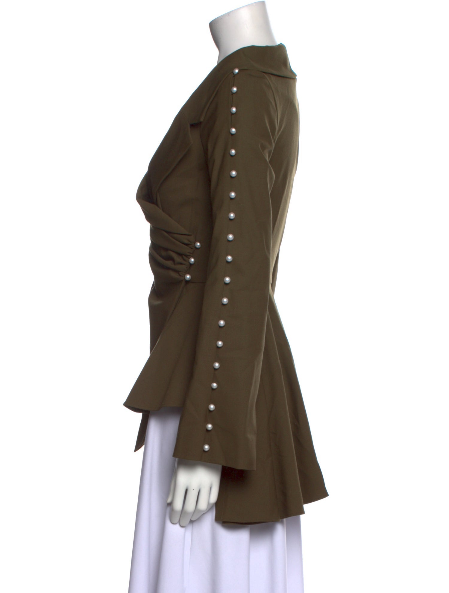 Adeam Wool Cowl Neck Blouse