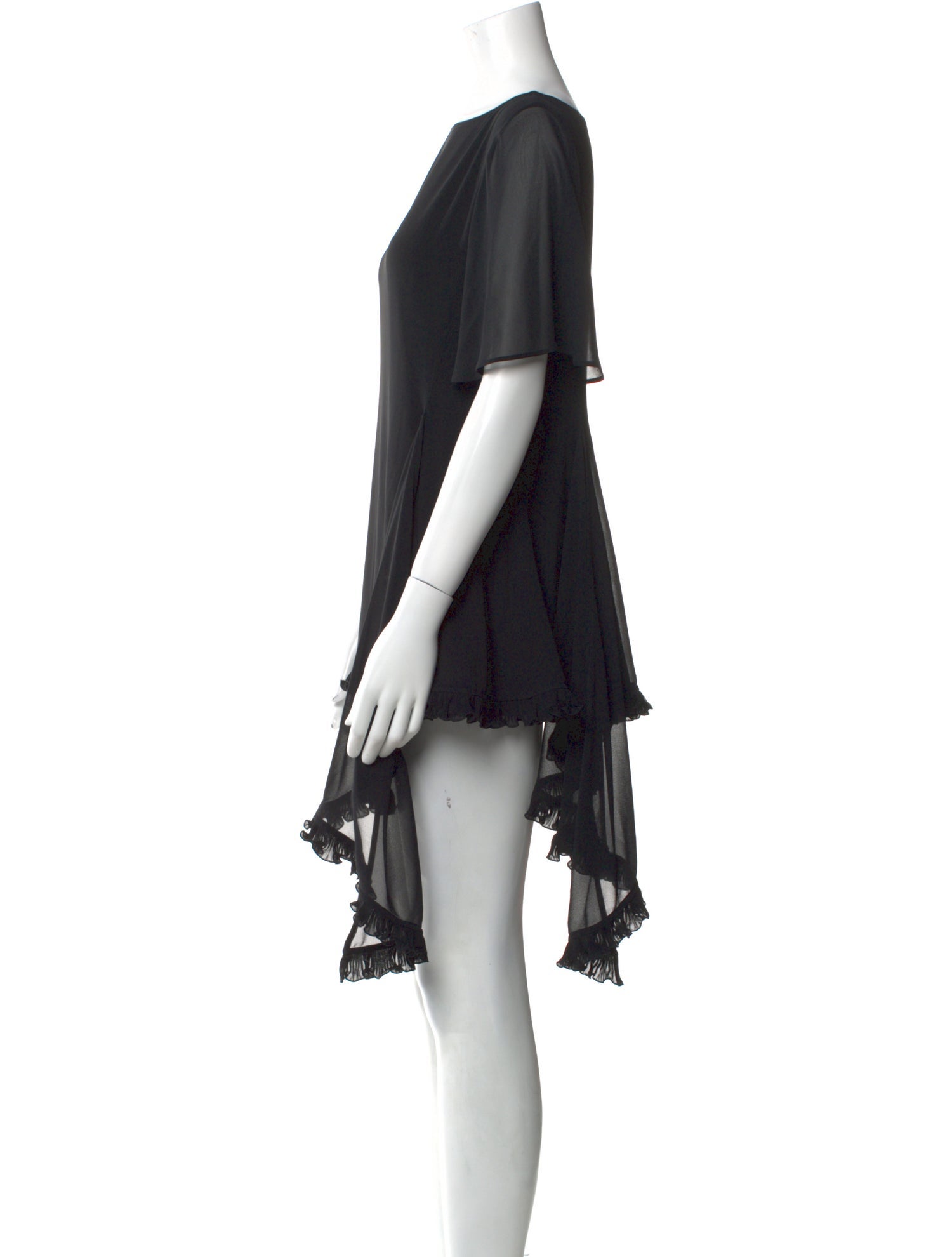 Adeam Bateau Neckline Mini Dress