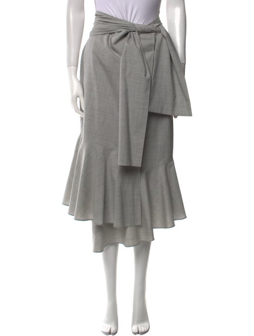 Adeam Wool Midi Length Skirt