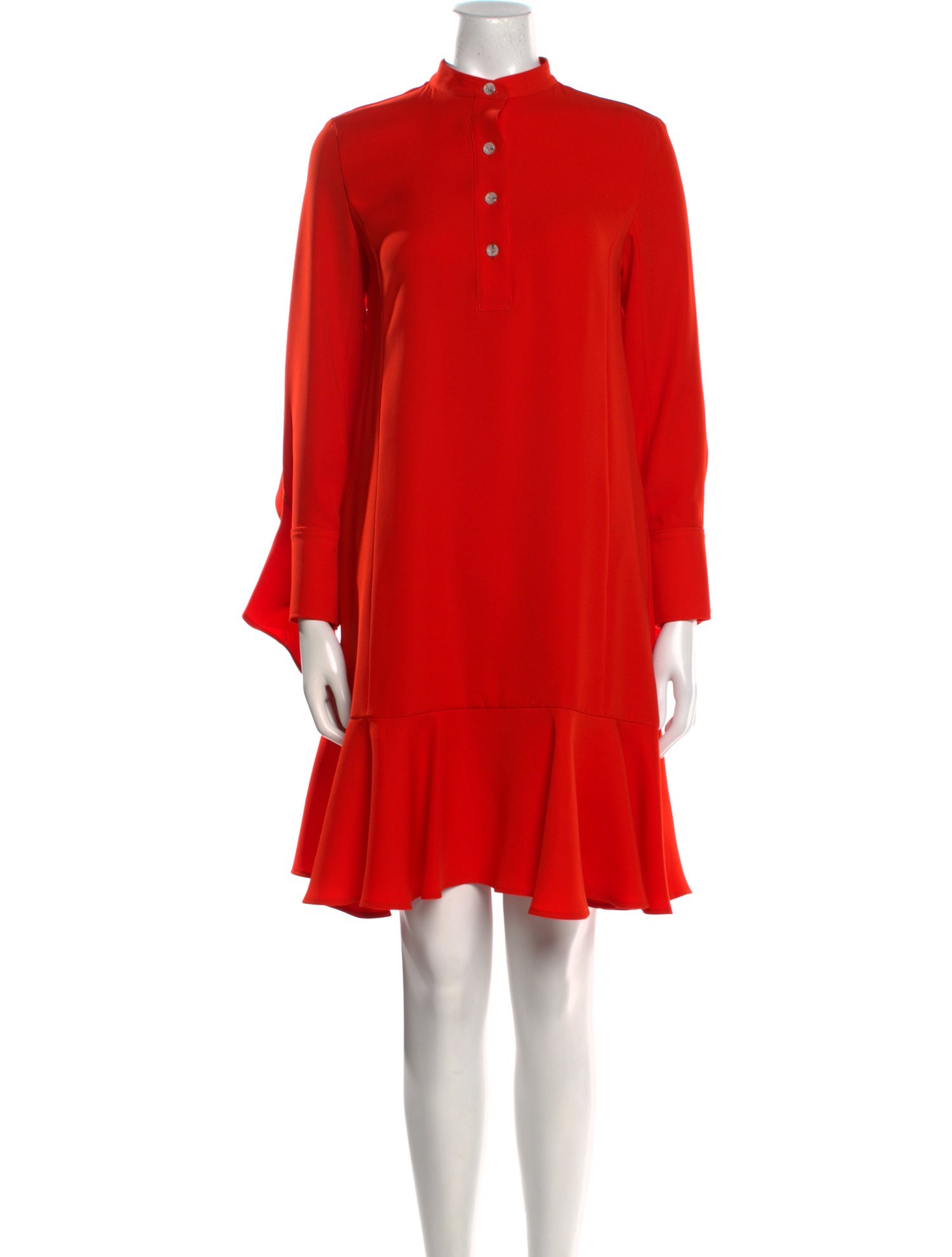 Adeam Mock Neck Mini Dress