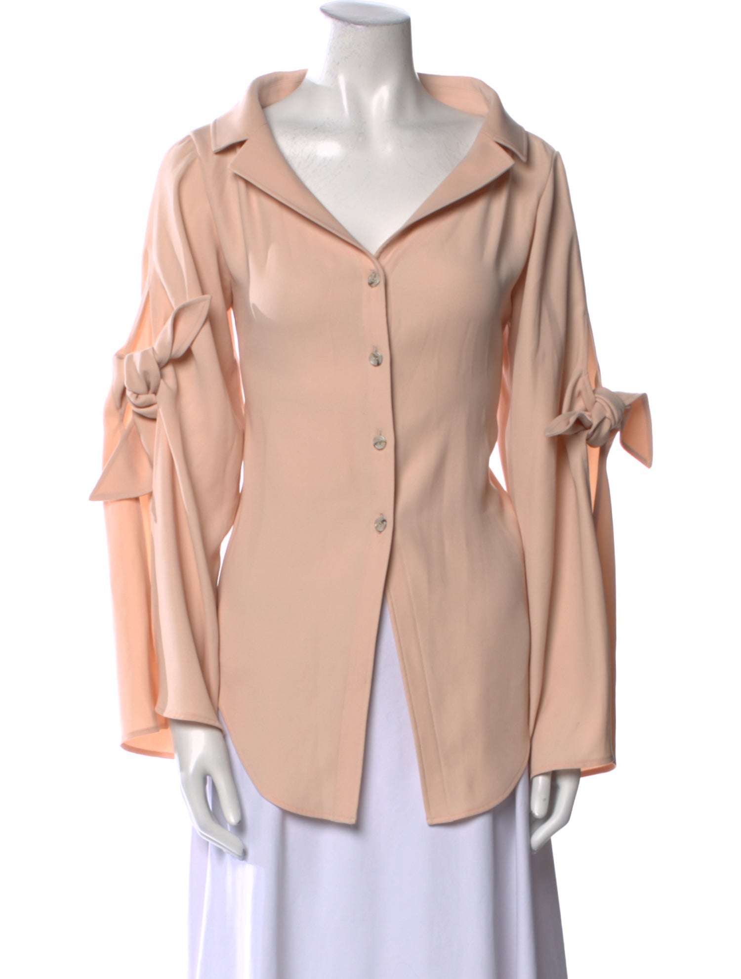 Adeam V-Neck Long Sleeve Blouse