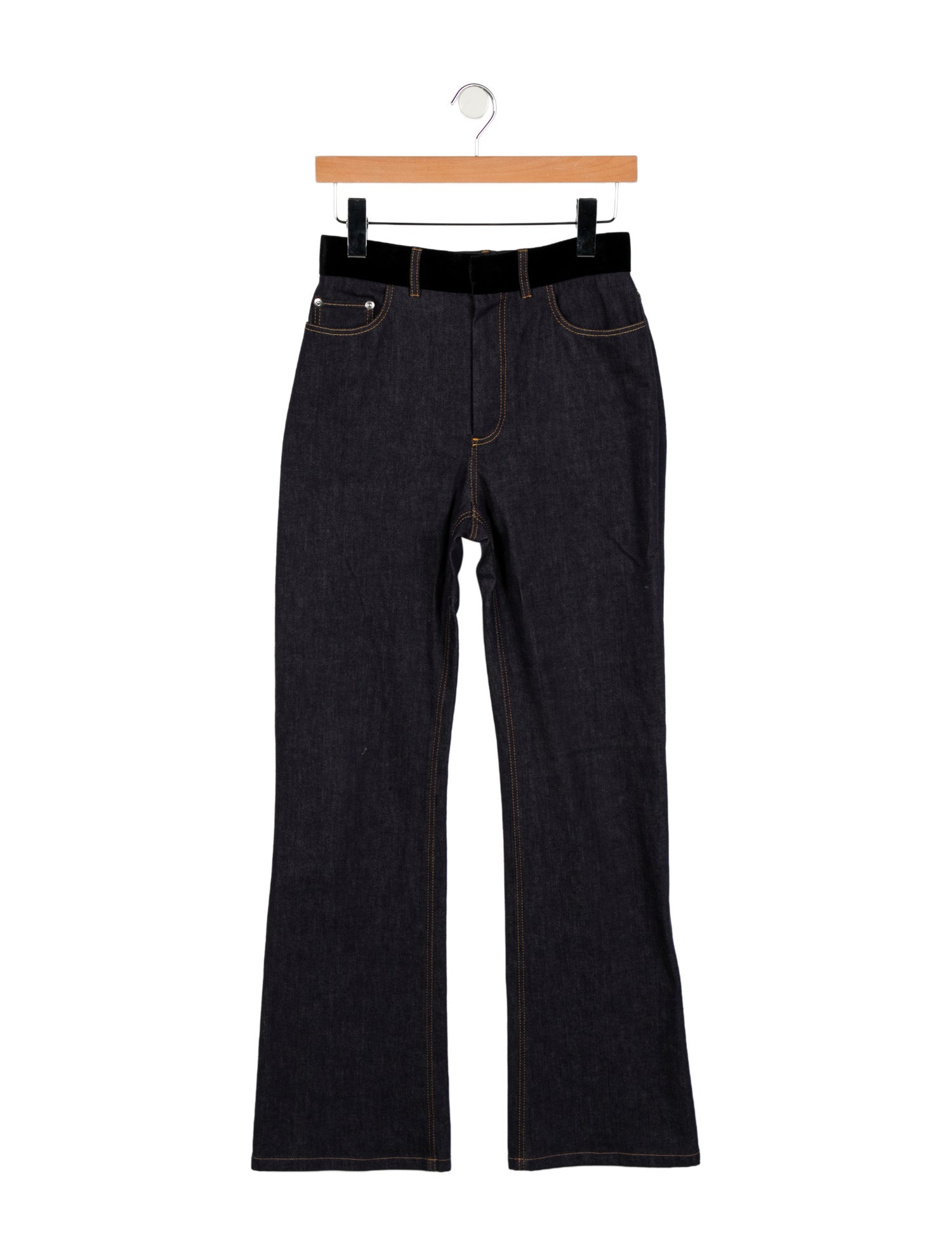 Adeam High-Rise Wide Leg Jeans