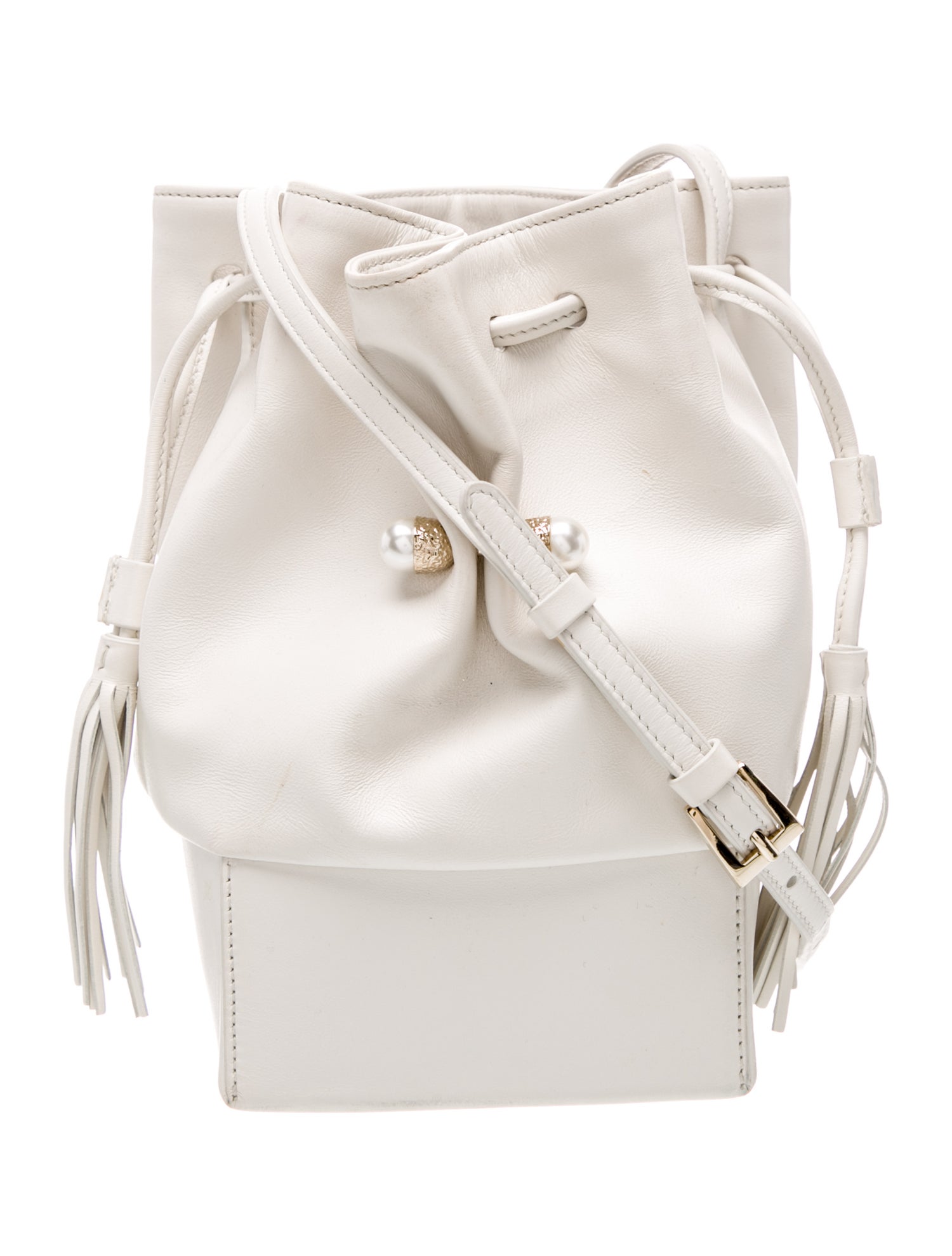 Adeam Faux Pearl Bucket Bag