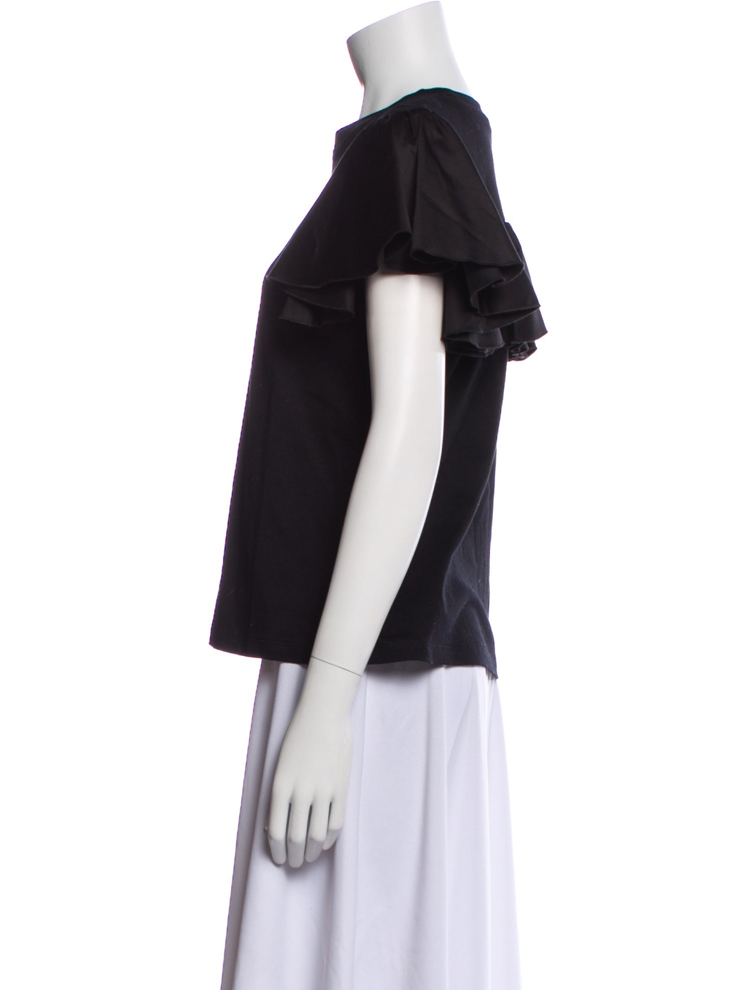 Adeam Crew Neck Short Sleeve T-Shirt