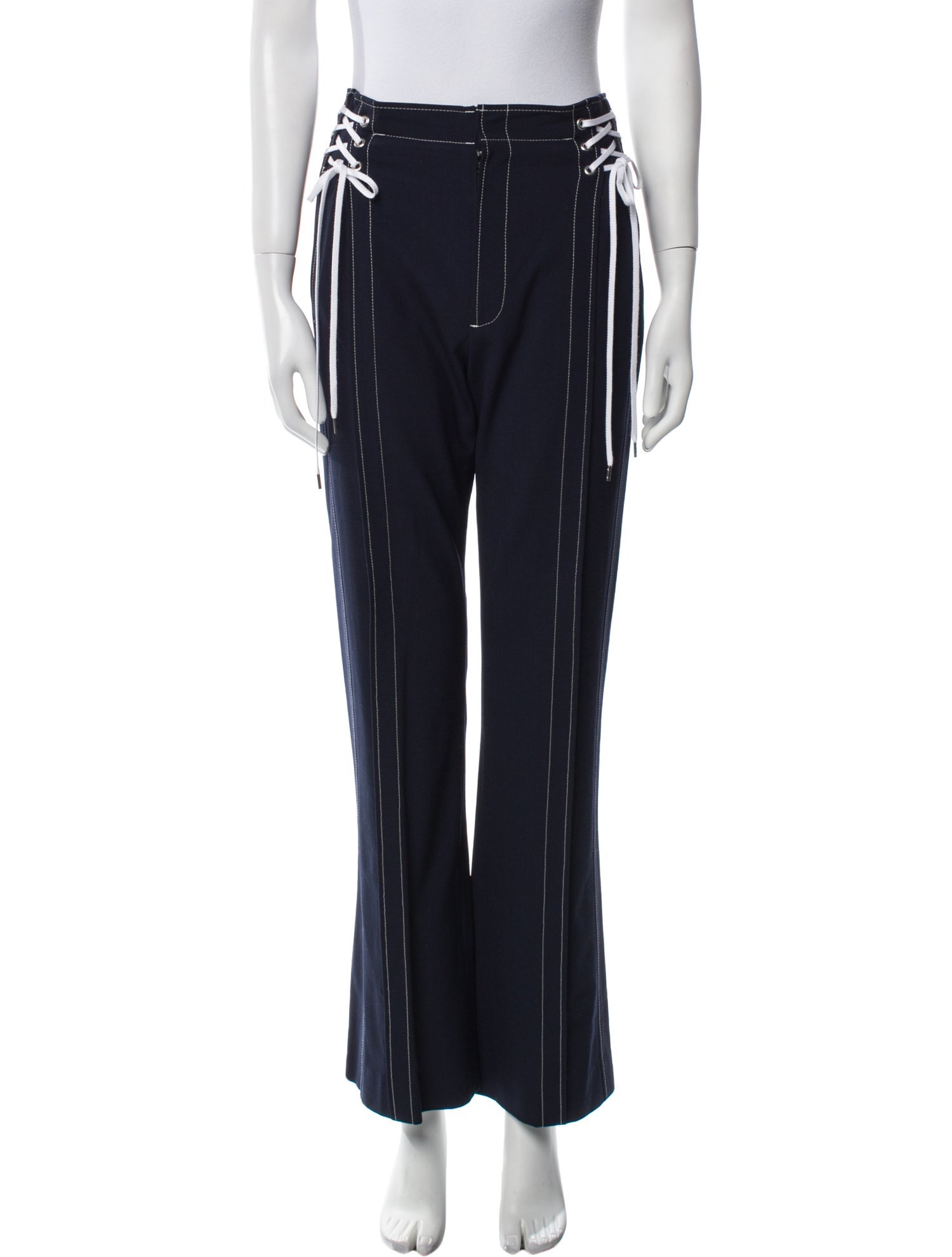 Adeam Striped Wide Leg Pants