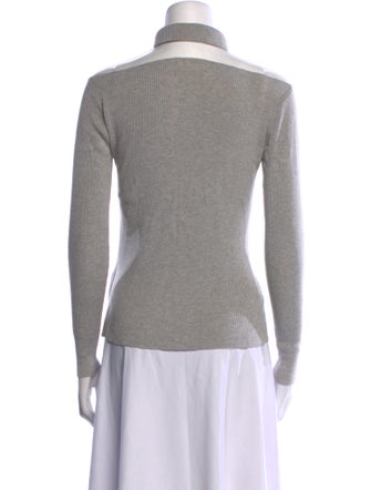 Adeam Mock Neck Long Sleeve Top