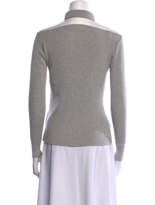 Adeam Mock Neck Long Sleeve Top