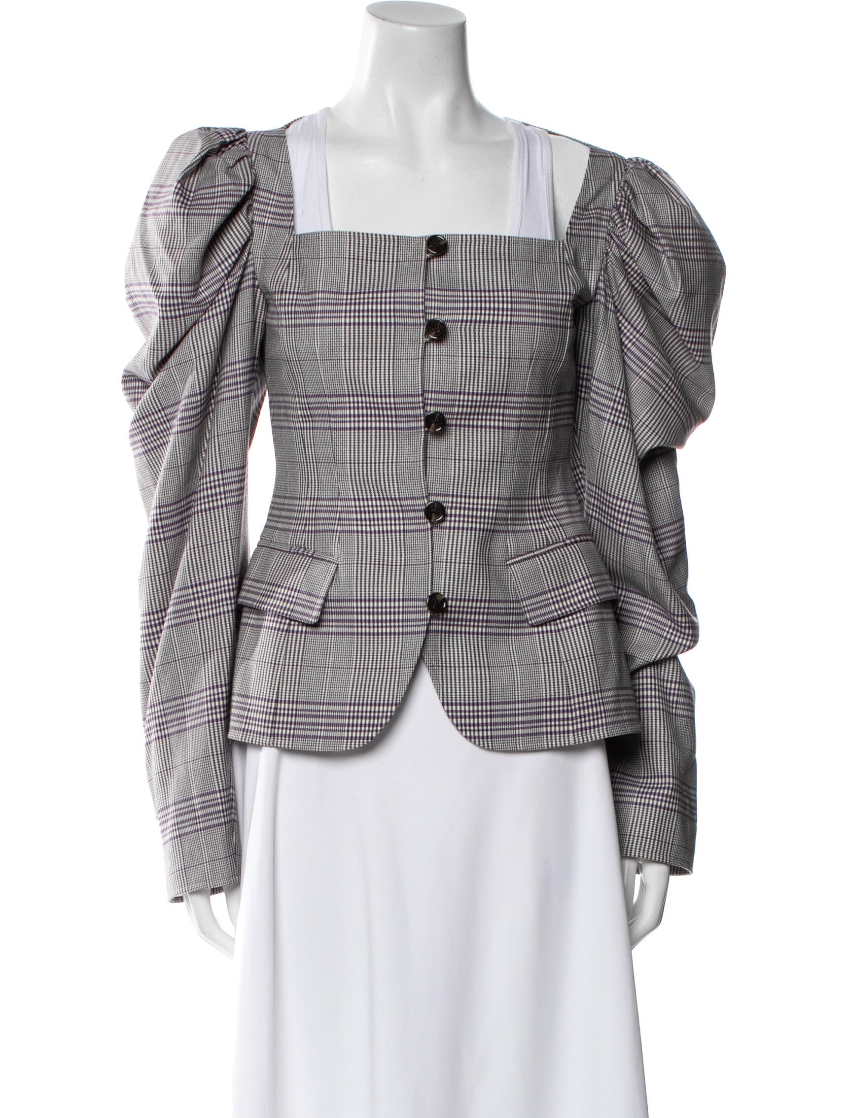 Adeam Houndstooth Print Evening Jacket w/ Tags