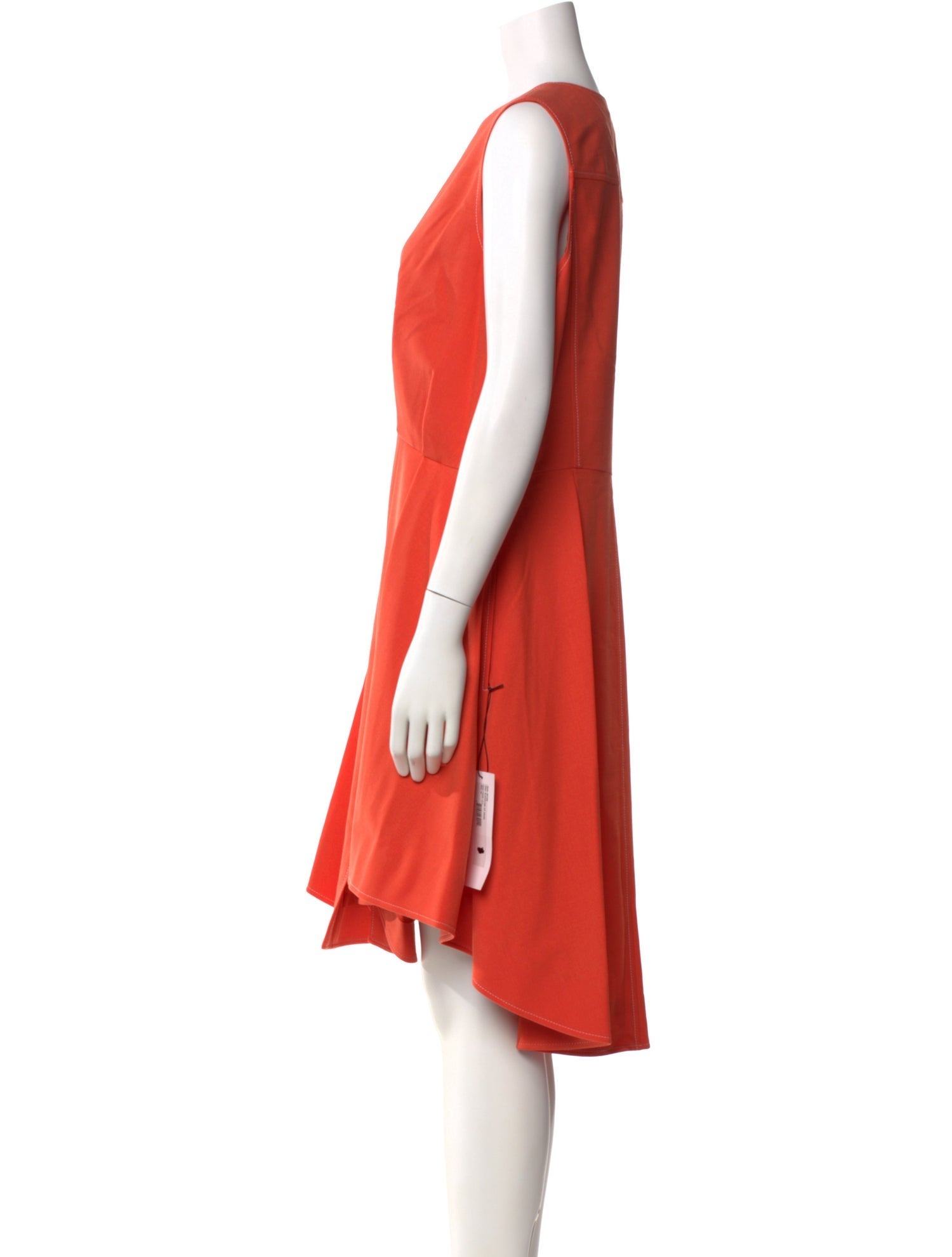 Adeam Crew Neck Midi Length Dress