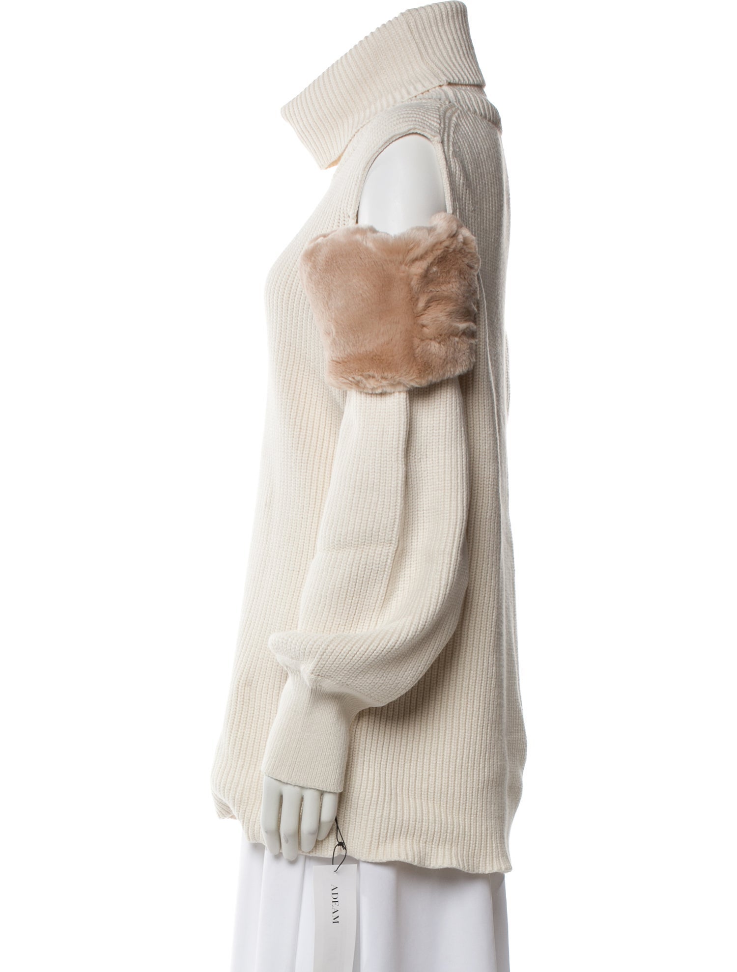 Adeam Colorblock Pattern Turtleneck Sweater w/ Tags