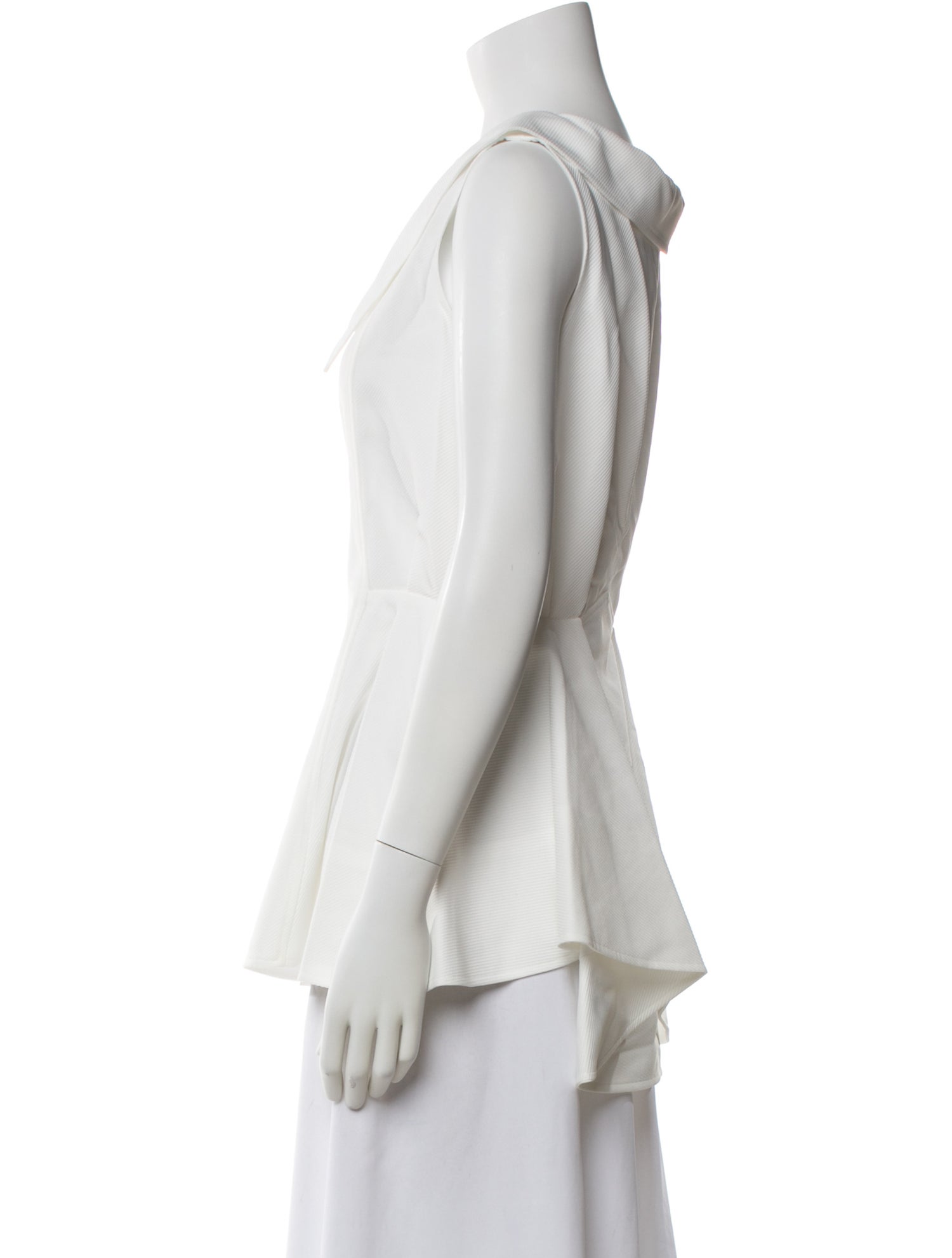 Adeam V-Neck Sleeveless Button-Up Top