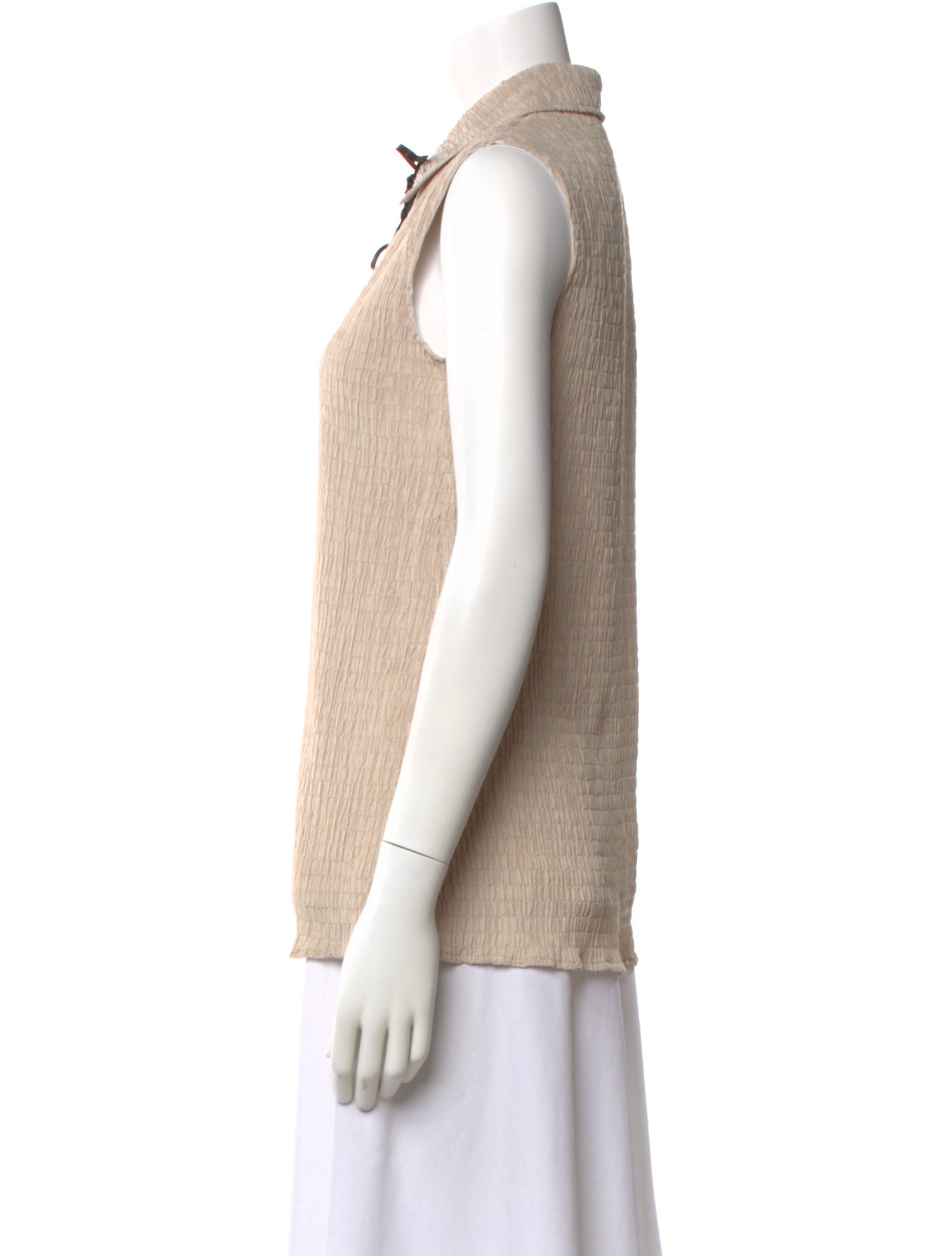 Adeam Tie Neck Sleeveless Top