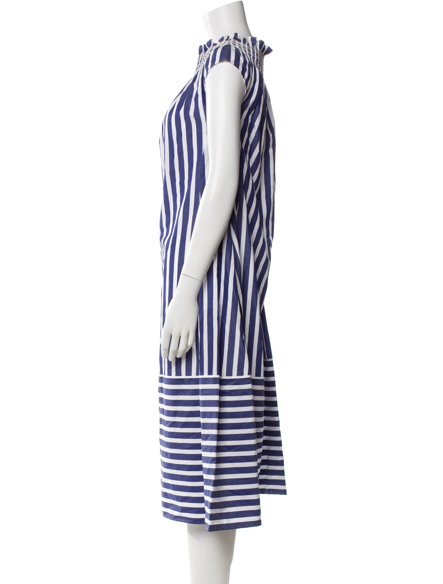 Adeam Striped Midi Length Dress w/ Tags