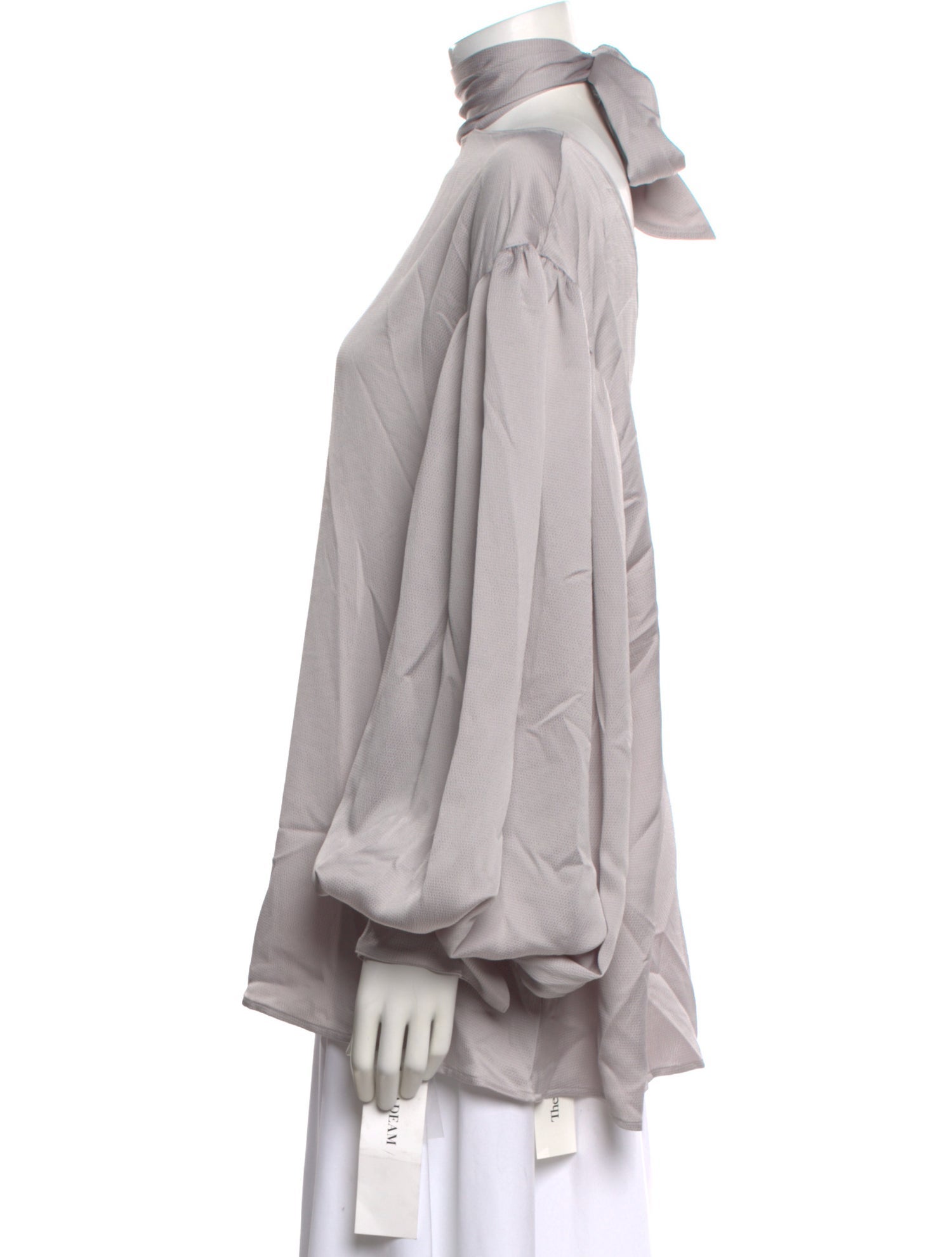 Adeam Mock Neck Long Sleeve Sweatshirt