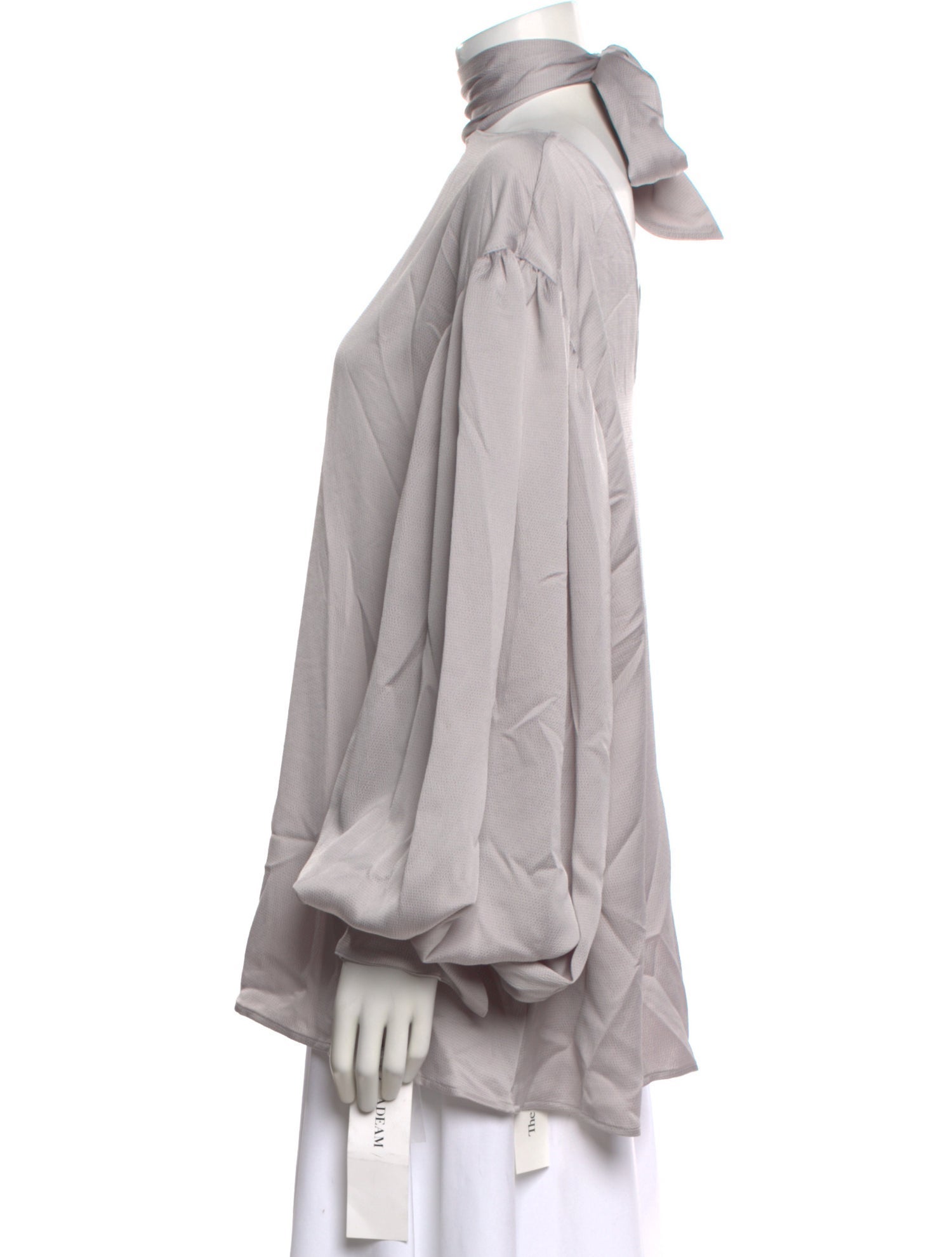 Adeam Mock Neck Long Sleeve Sweatshirt