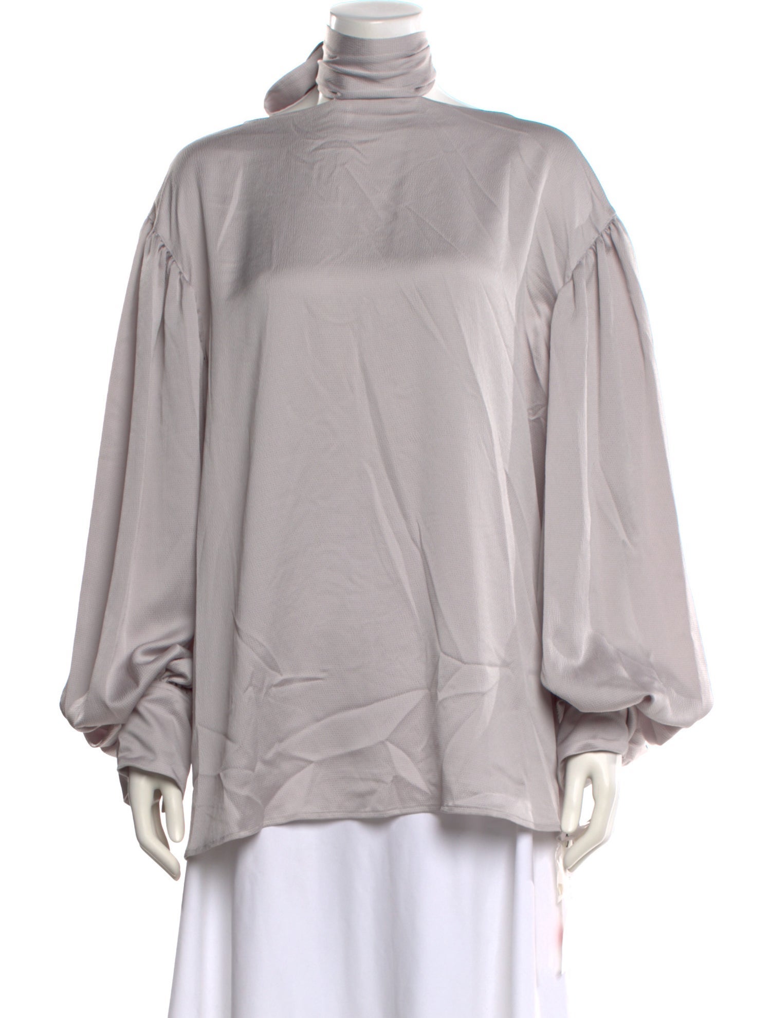 Adeam Mock Neck Long Sleeve Sweatshirt