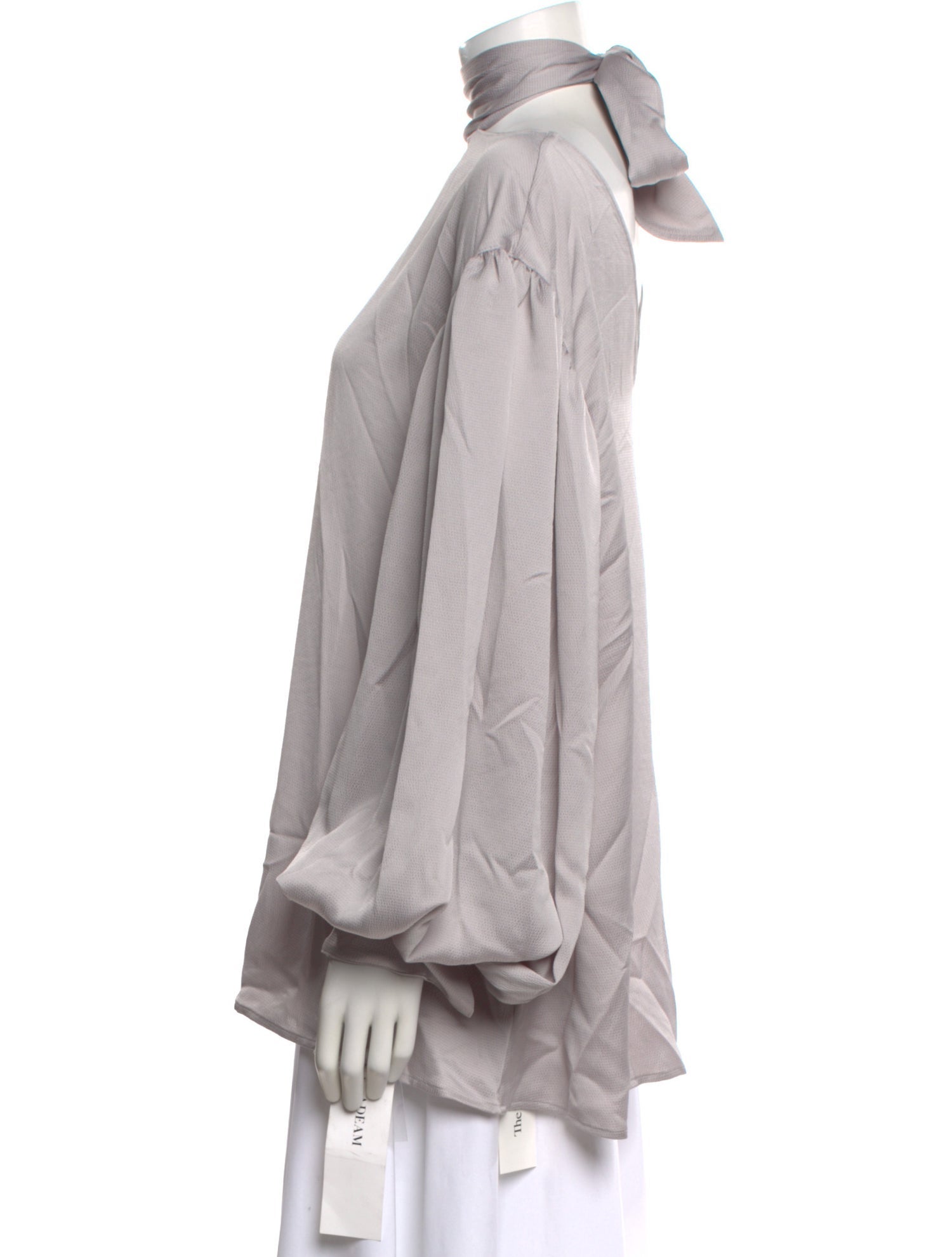 Adeam Mock Neck Long Sleeve Sweatshirt