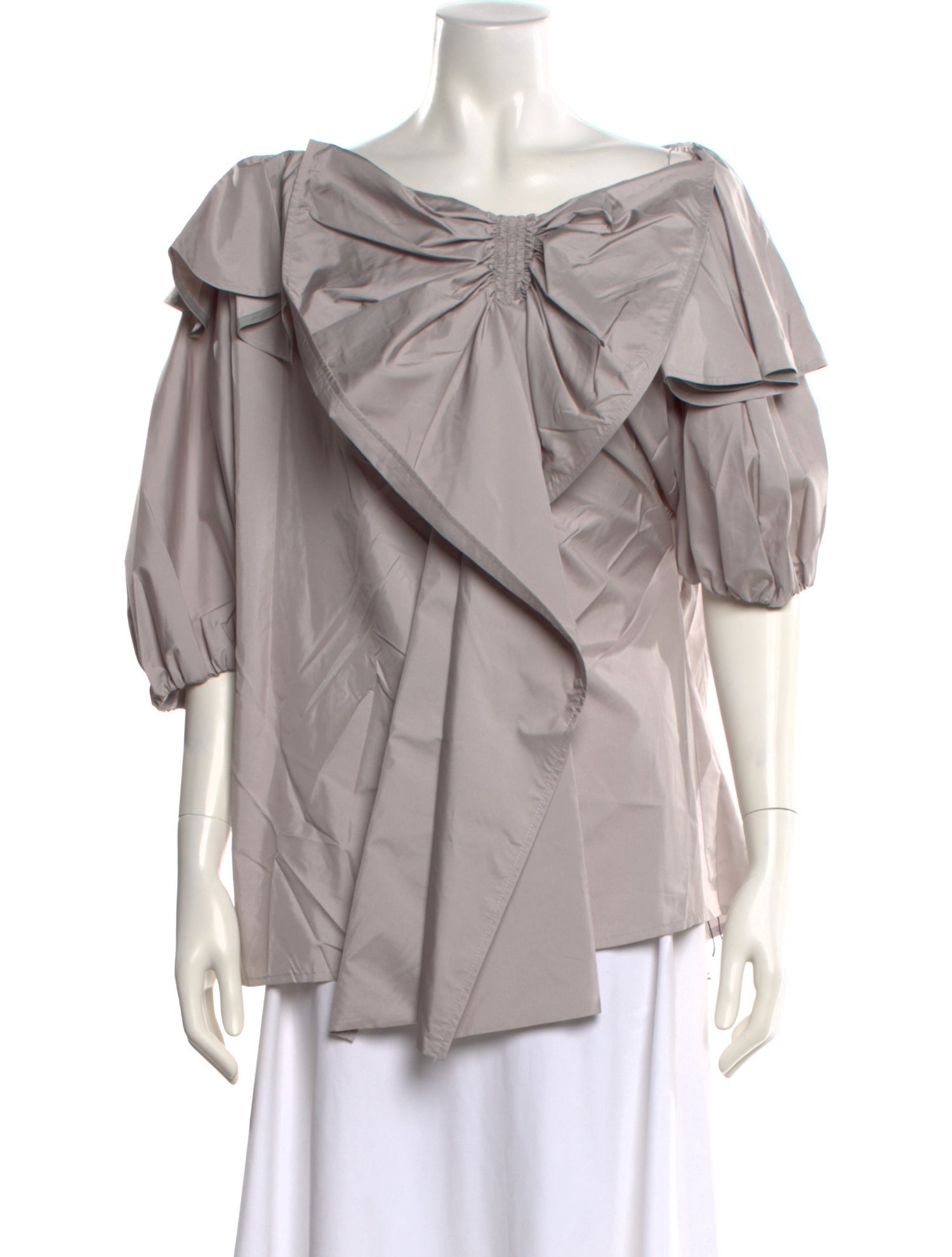 Adeam Off-The-Shoulder Three-Quarter Sleeve Blouse