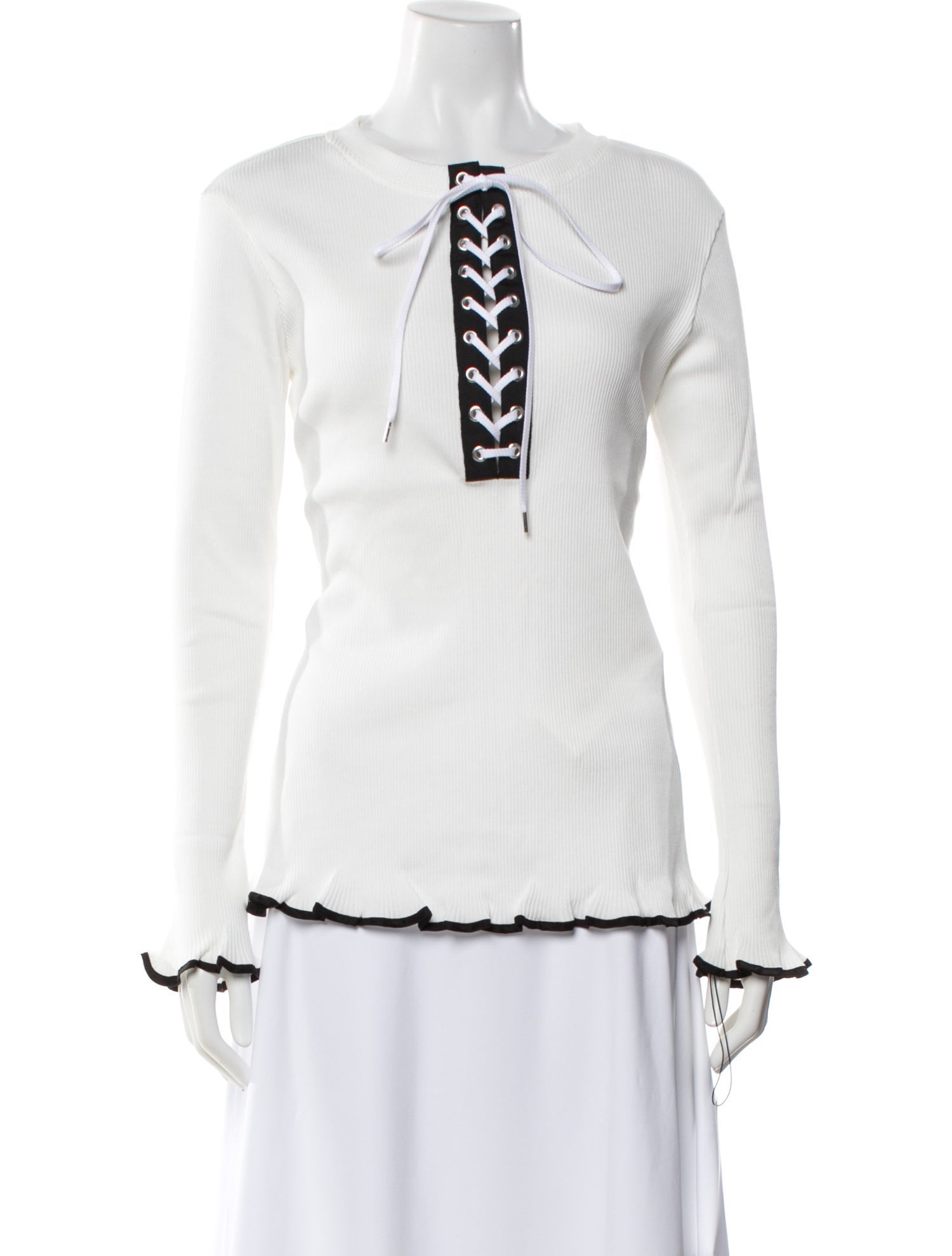 Adeam Tie Neck Long Sleeve Tunic