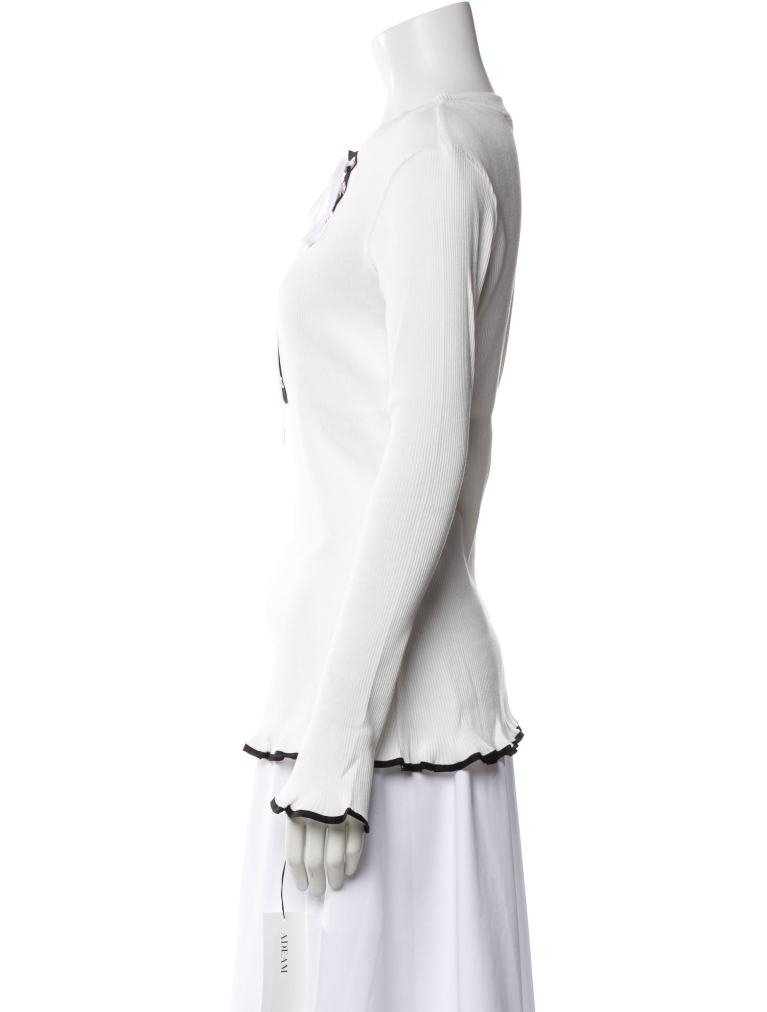 Adeam Tie Neck Long Sleeve Tunic