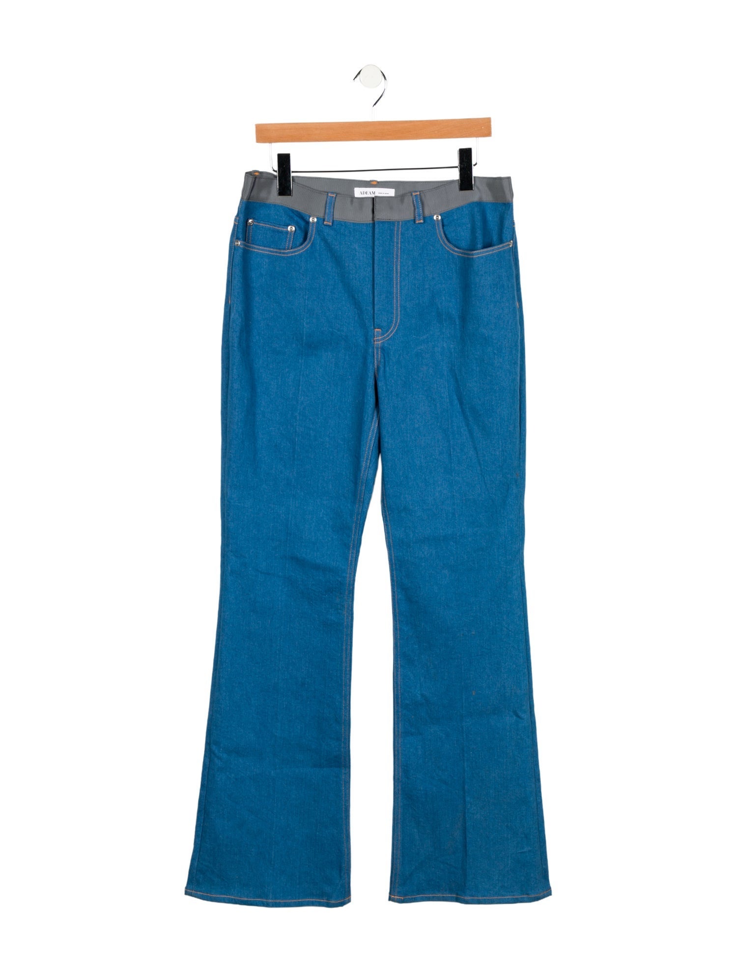 Adeam High-Rise Wide Leg Jeans