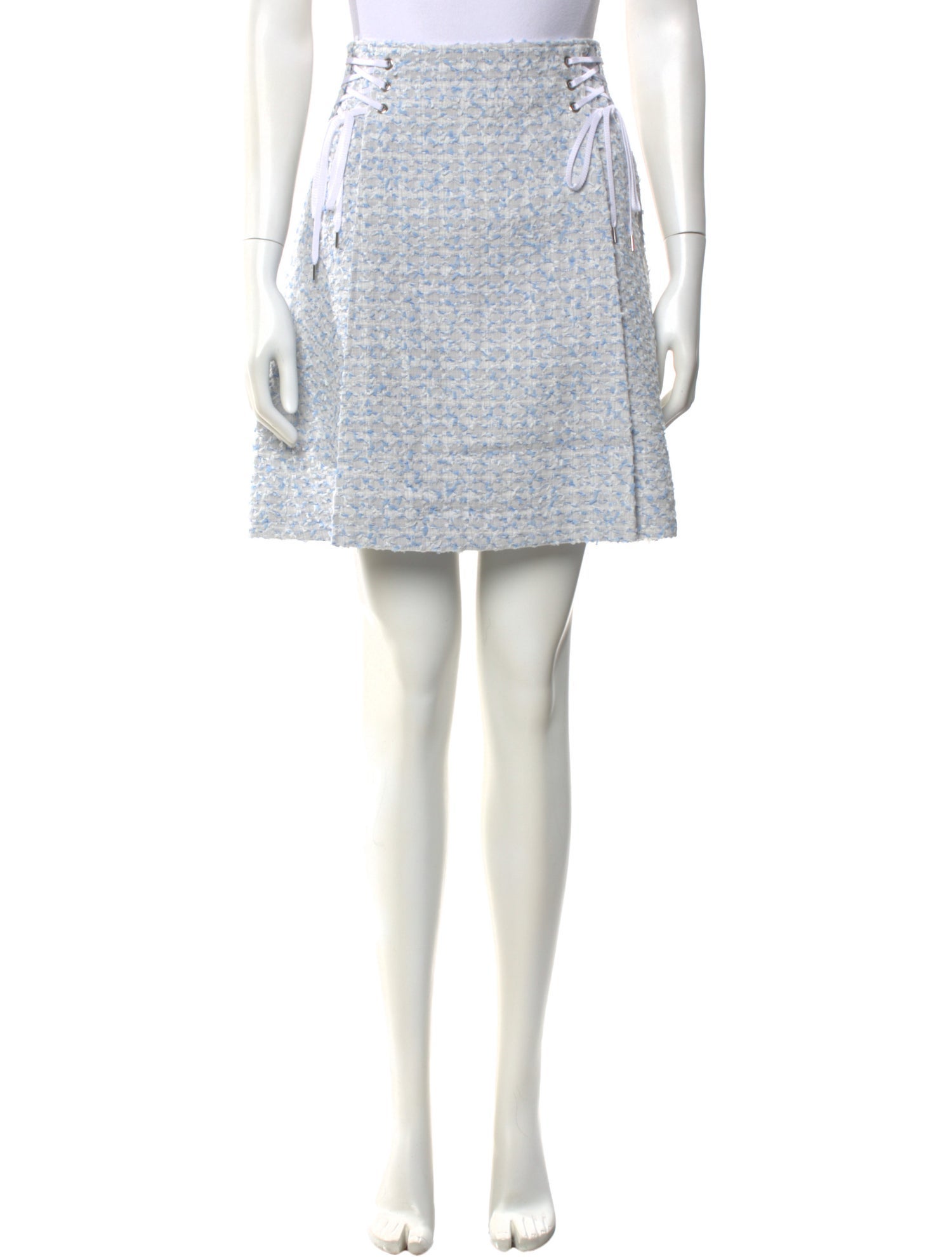 Adeam Tweed Pattern Knee-Length Skirt