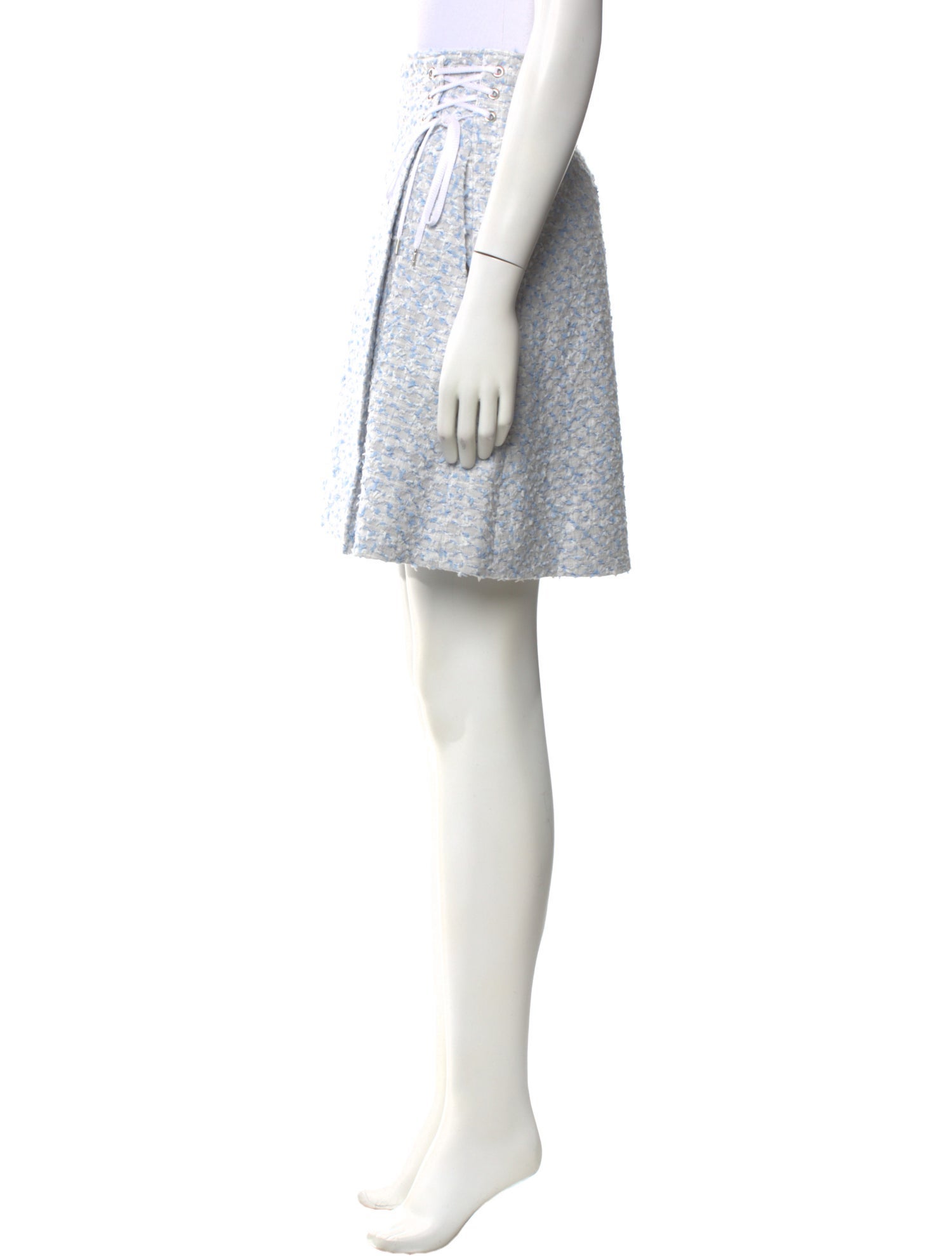 Adeam Tweed Pattern Knee-Length Skirt