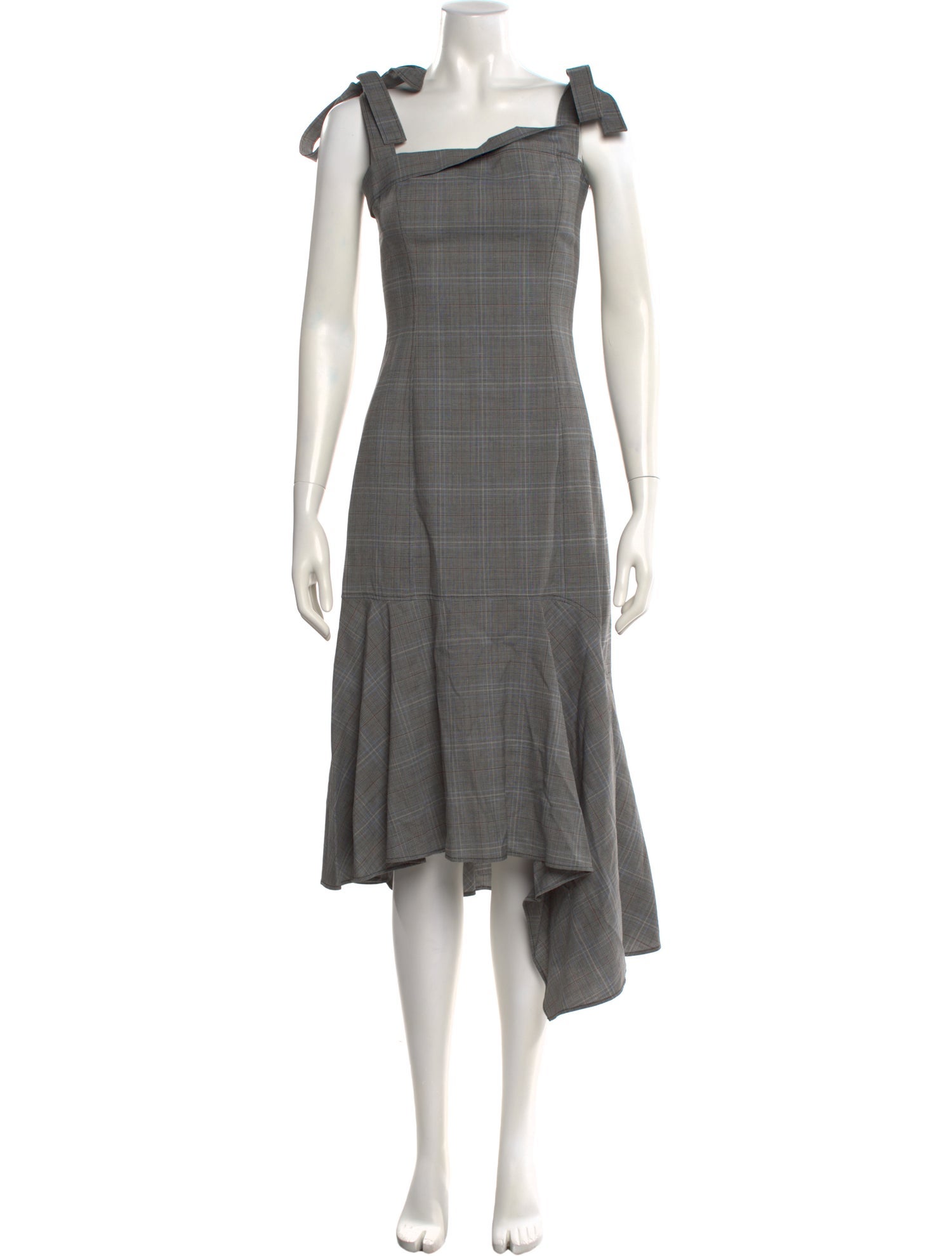 Adeam Square Neckline Long Dress