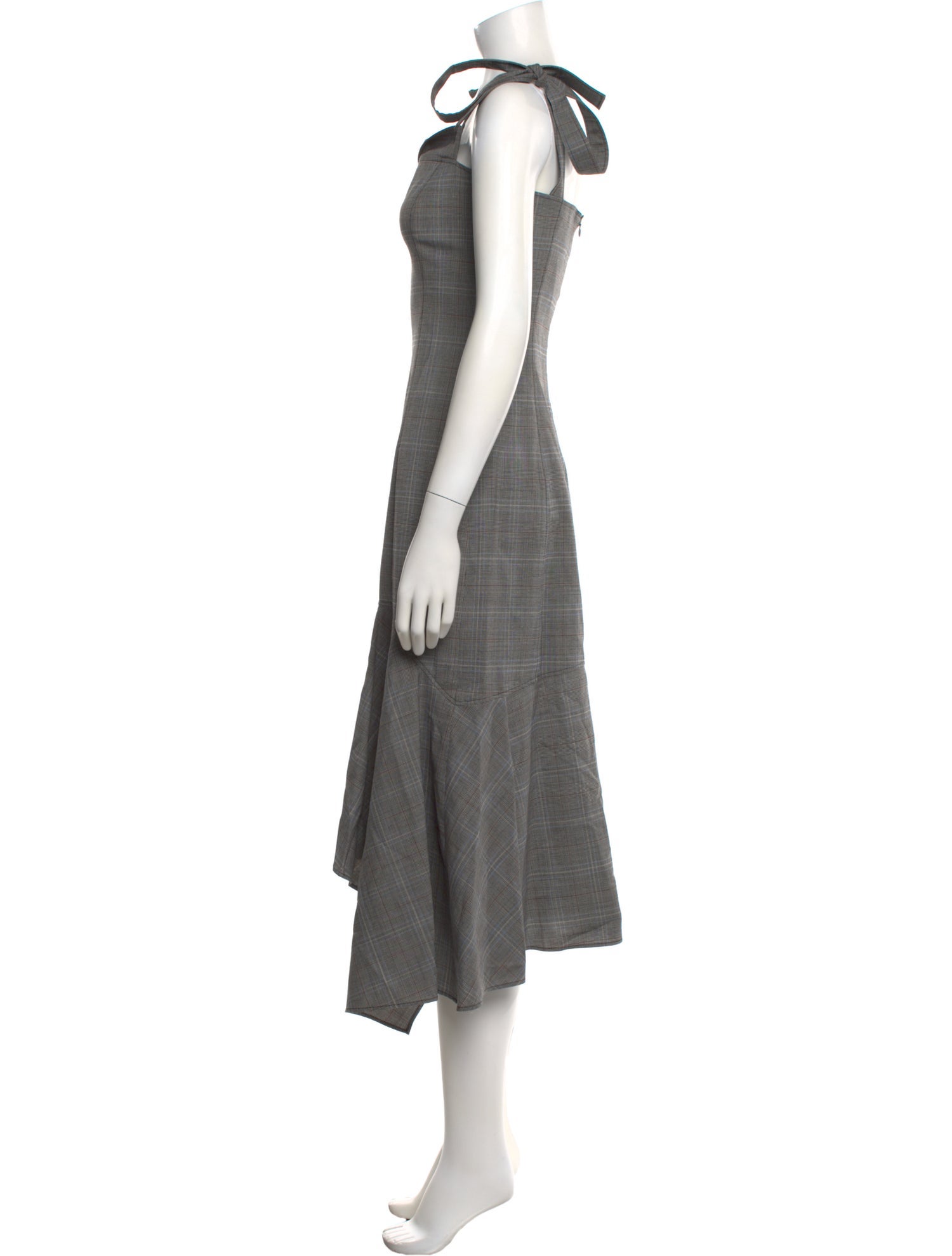 Adeam Square Neckline Long Dress