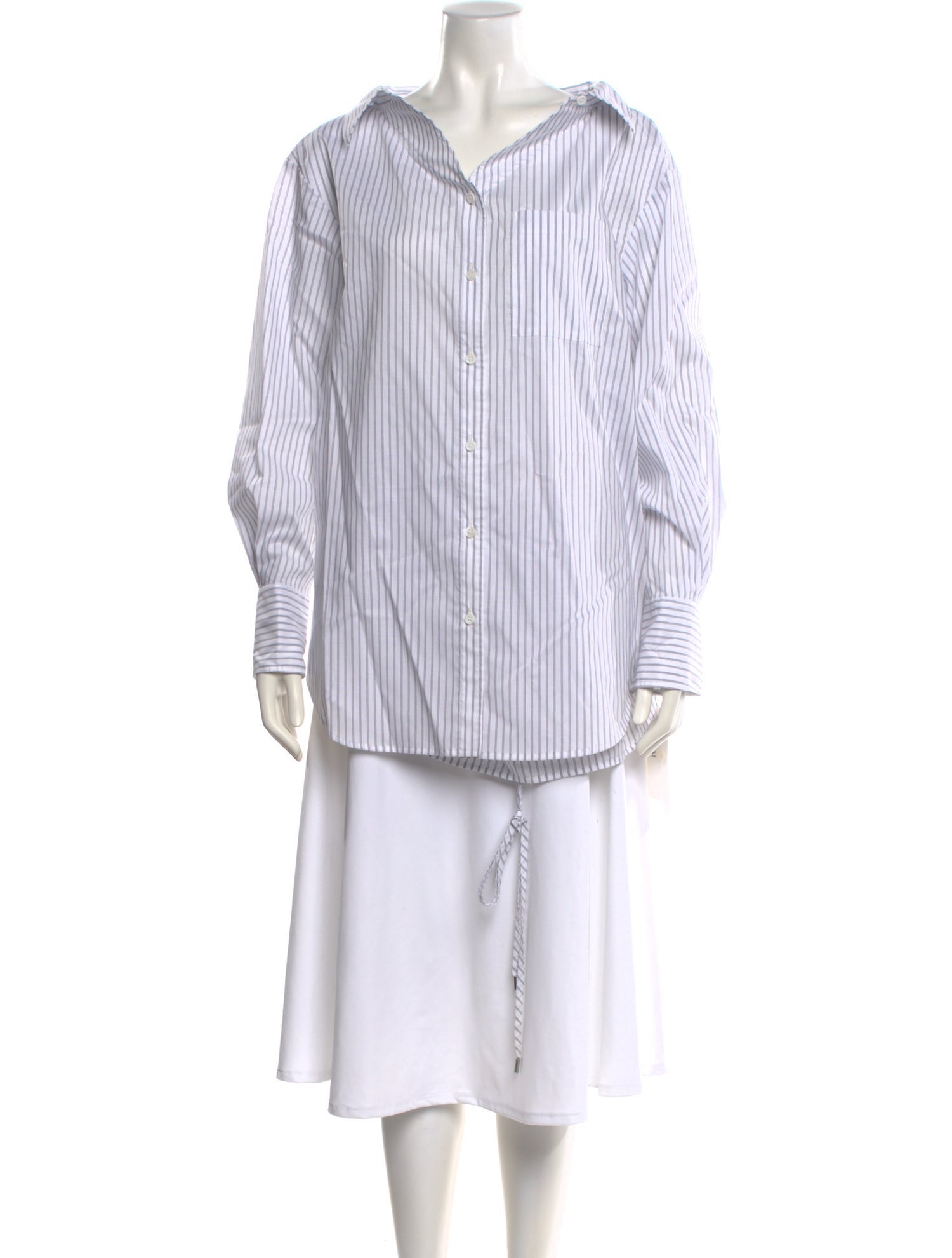 Adeam Striped Long Sleeve Tunic