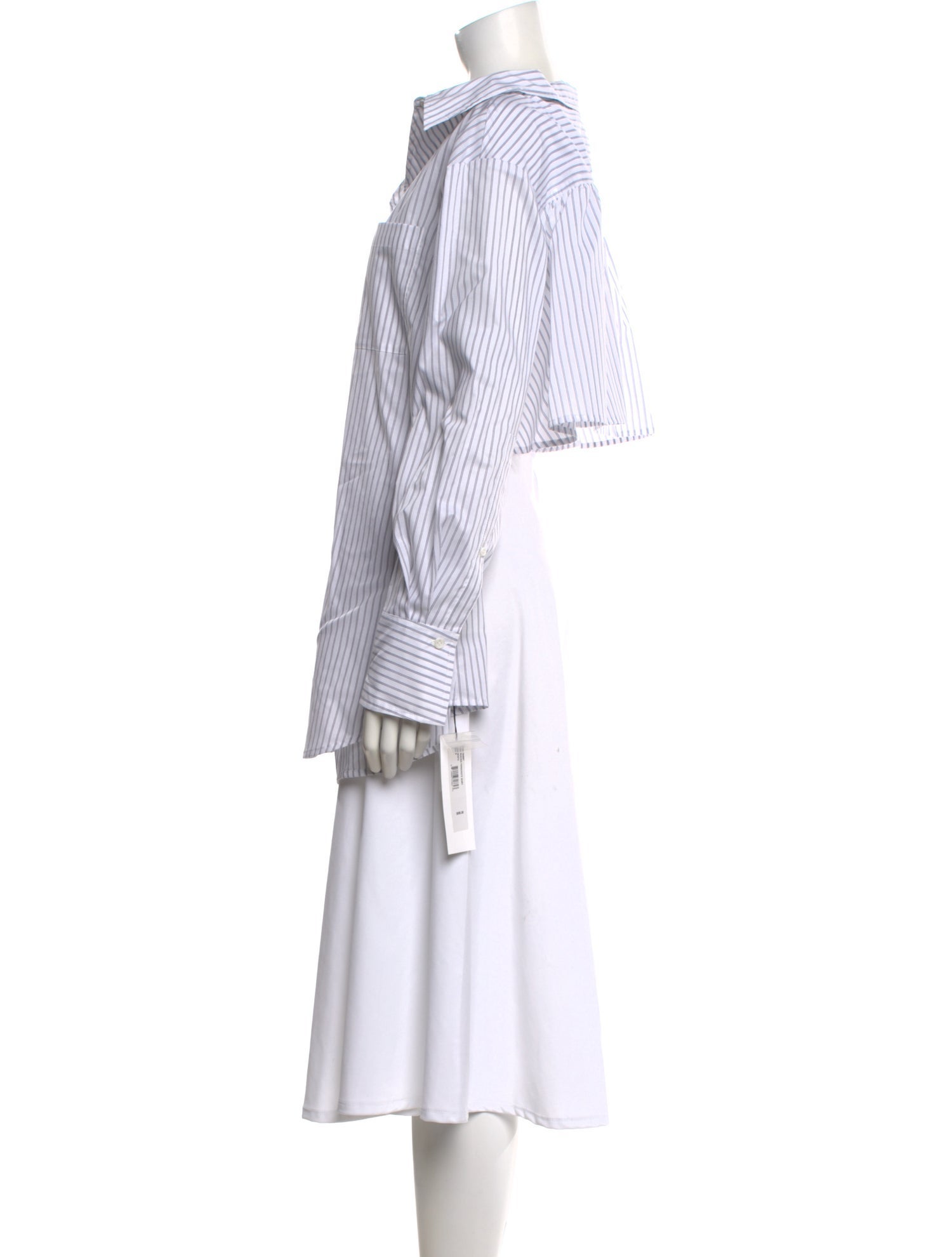 Adeam Striped Long Sleeve Tunic