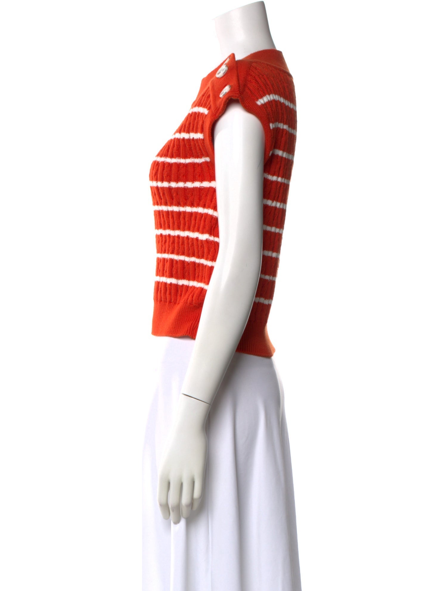 Adeam Striped Bateau Neckline Sweater w/ Tags