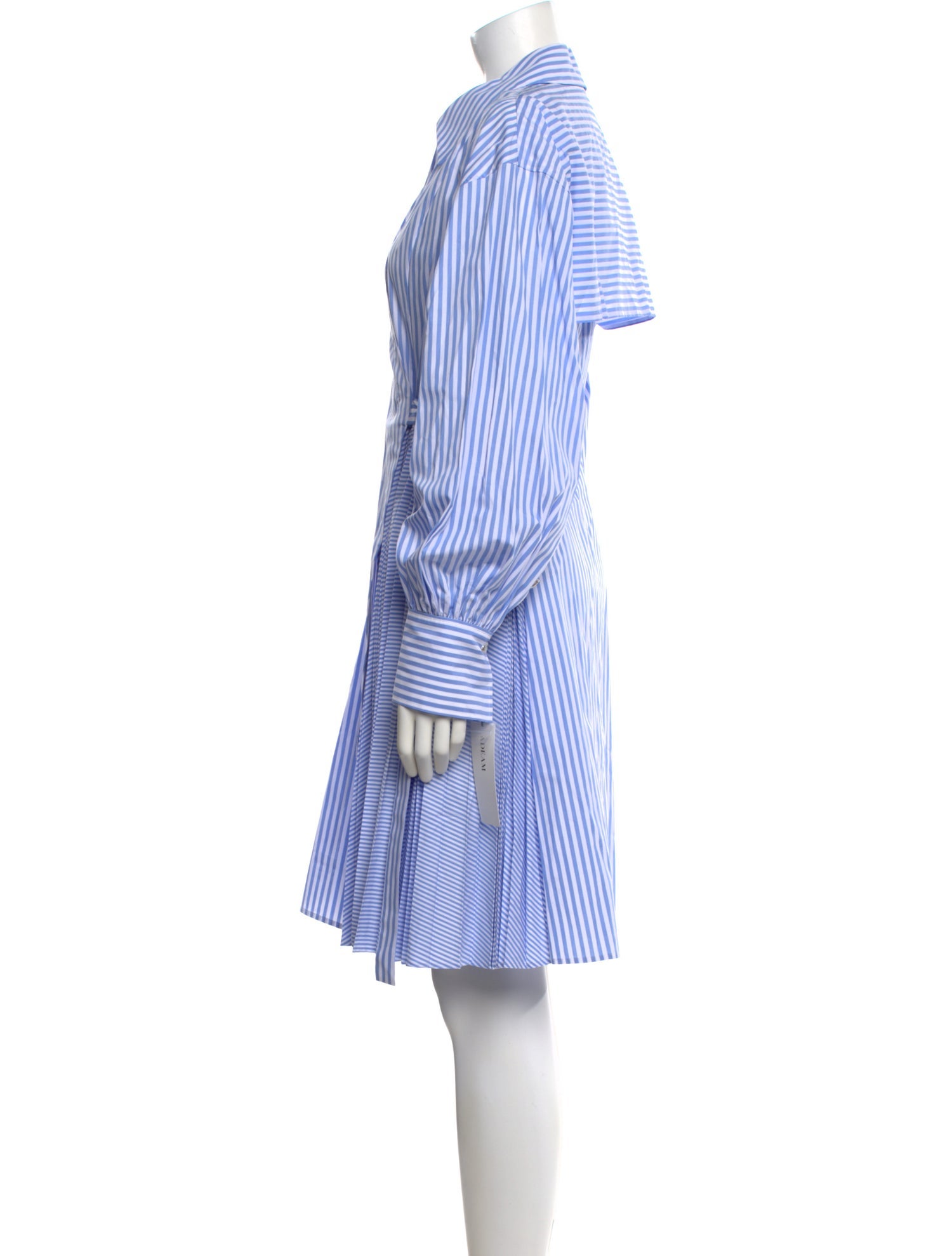 Adeam Striped Knee-Length Dress