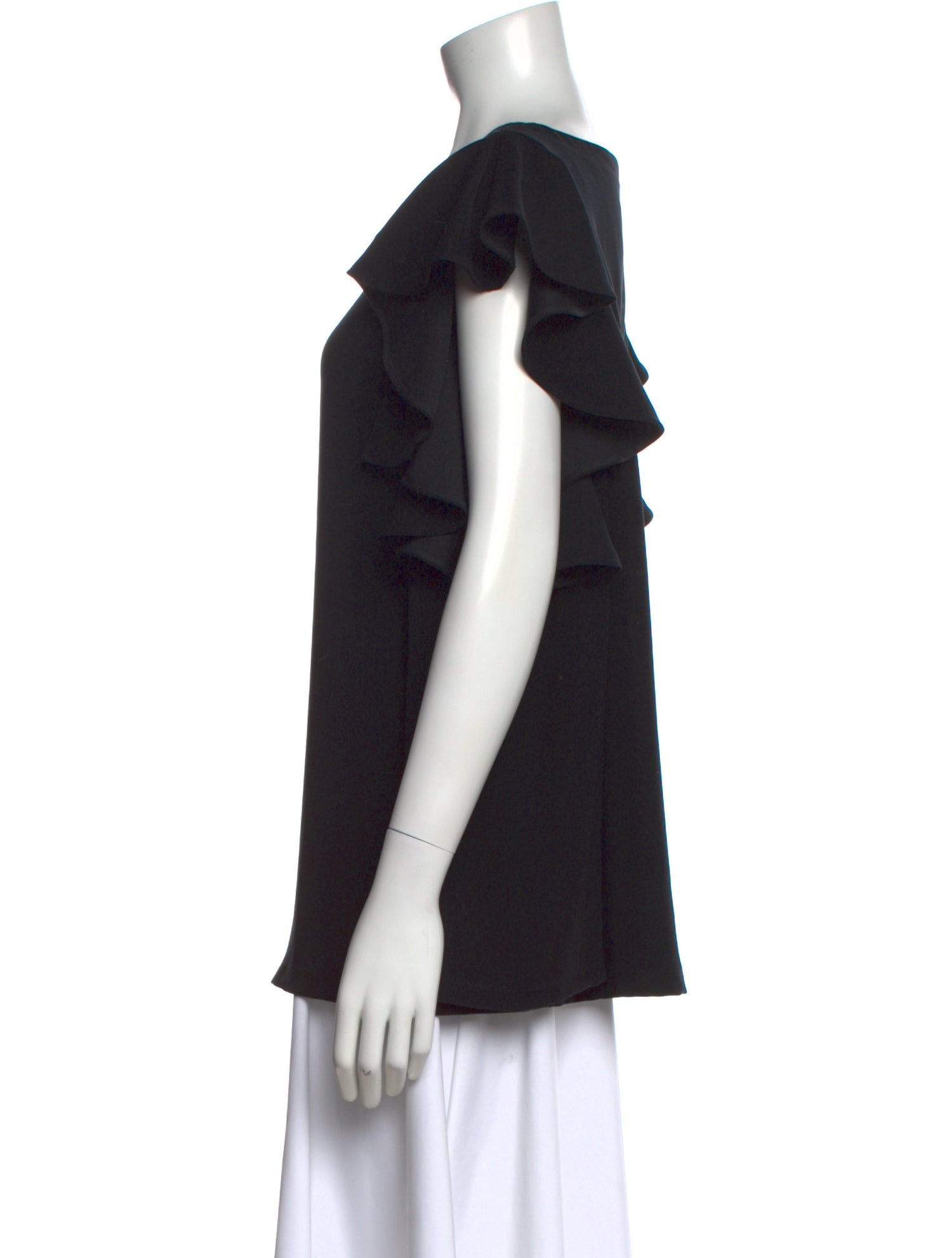 Adeam Bateau Neckline Short Sleeve Top