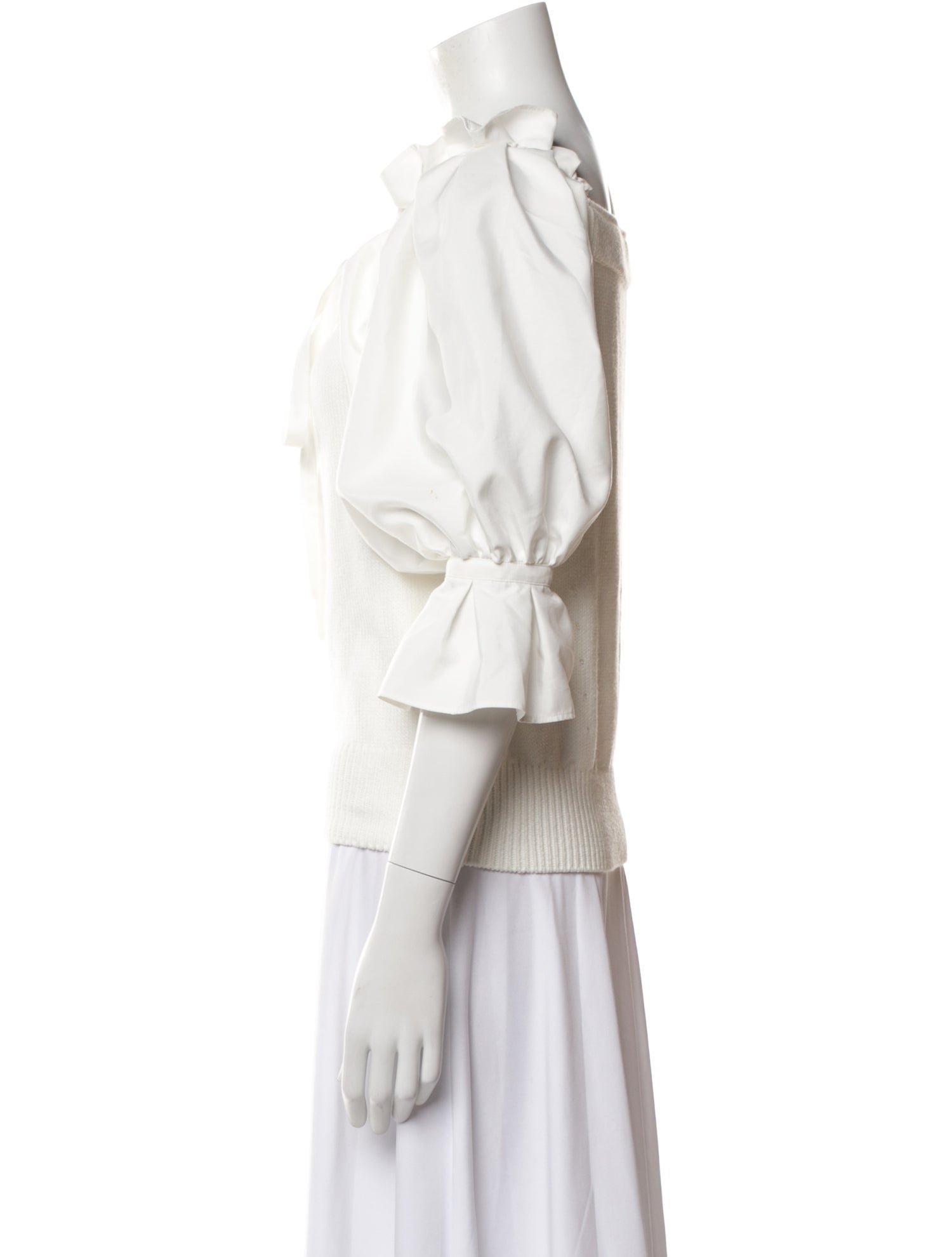 Adeam Off-The-Shoulder Three-Quarter Sleeve Blouse