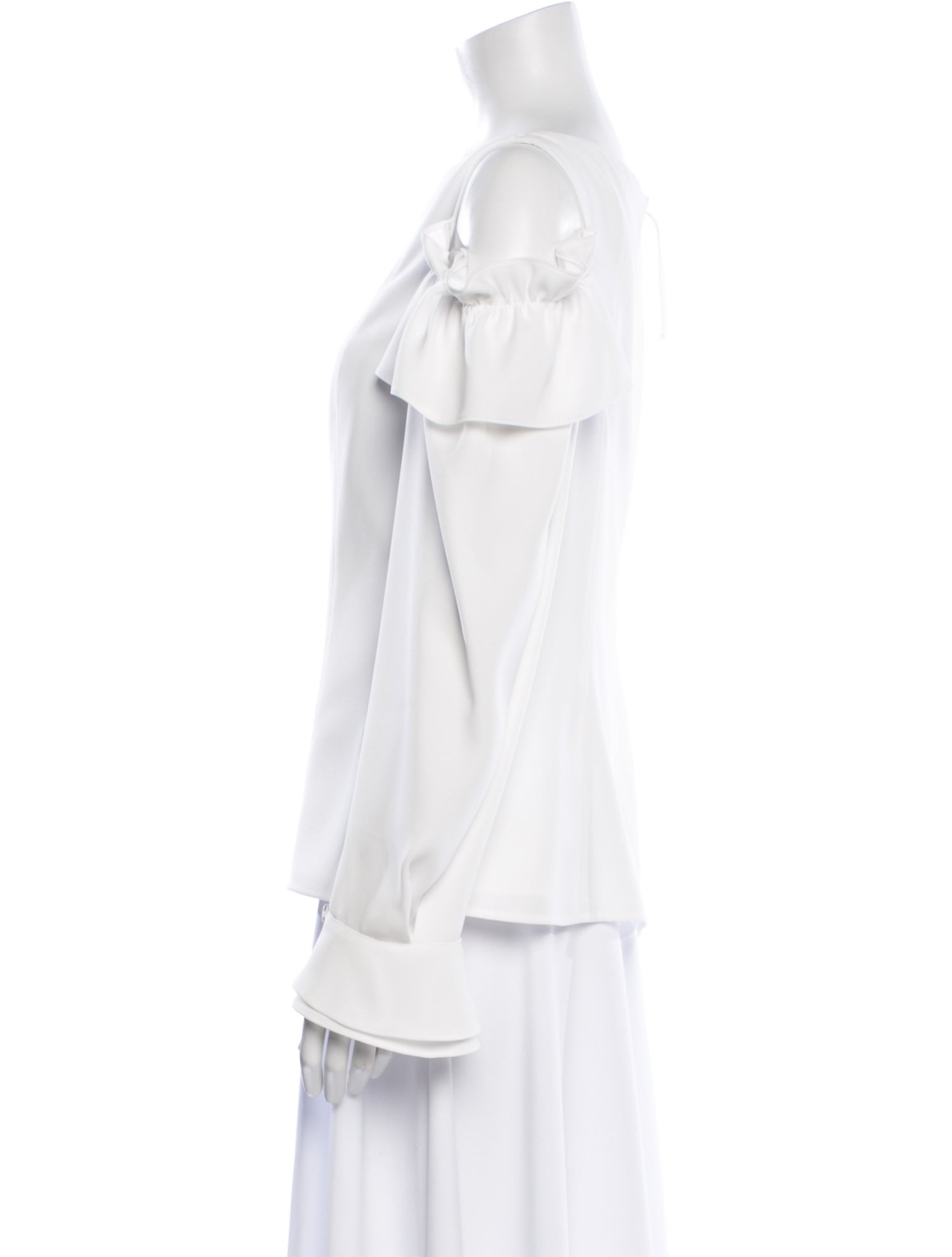 Adeam Crew Neck Long Sleeve Blouse