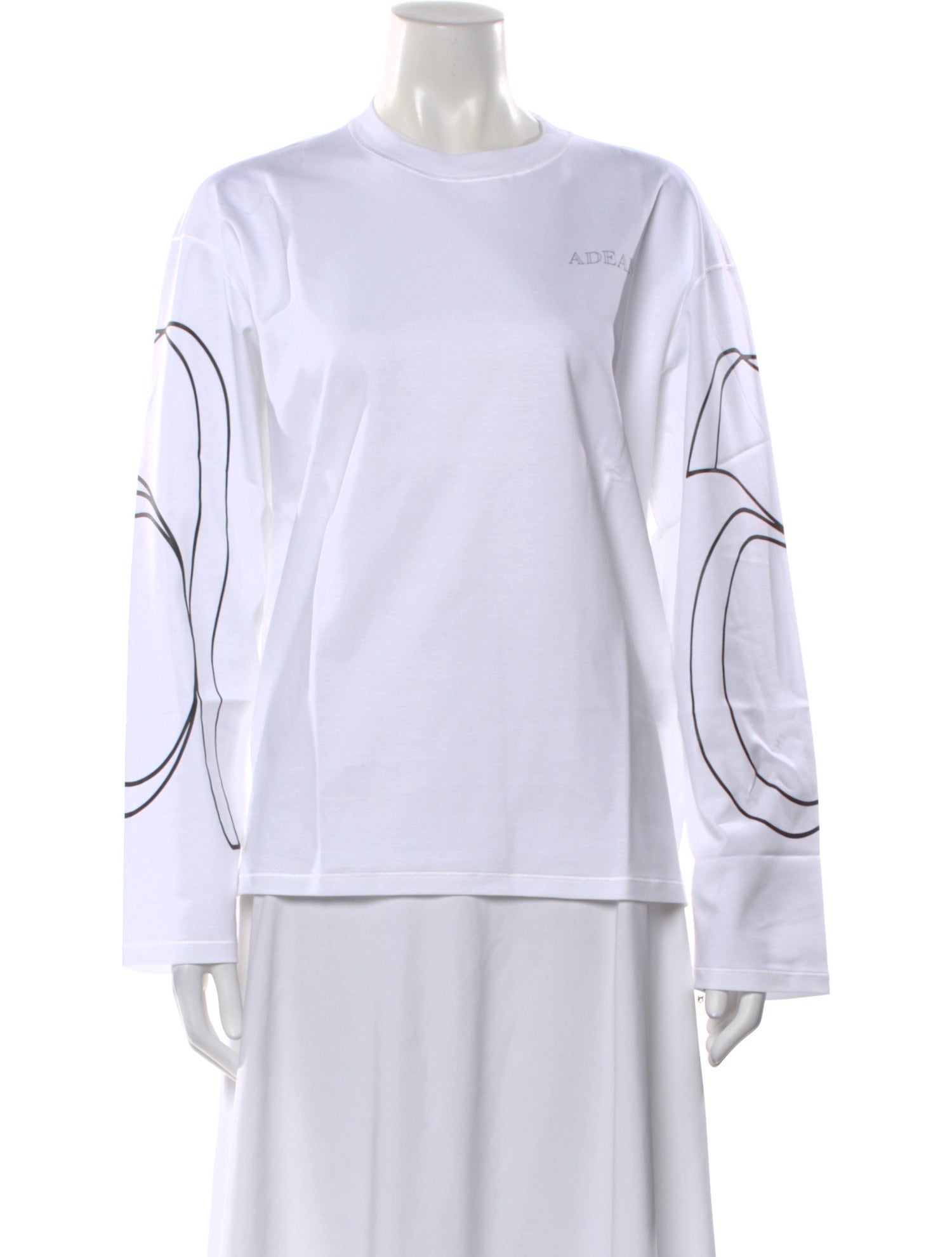 Adeam Graphic Print Crew Neck T-Shirt w/ Tags