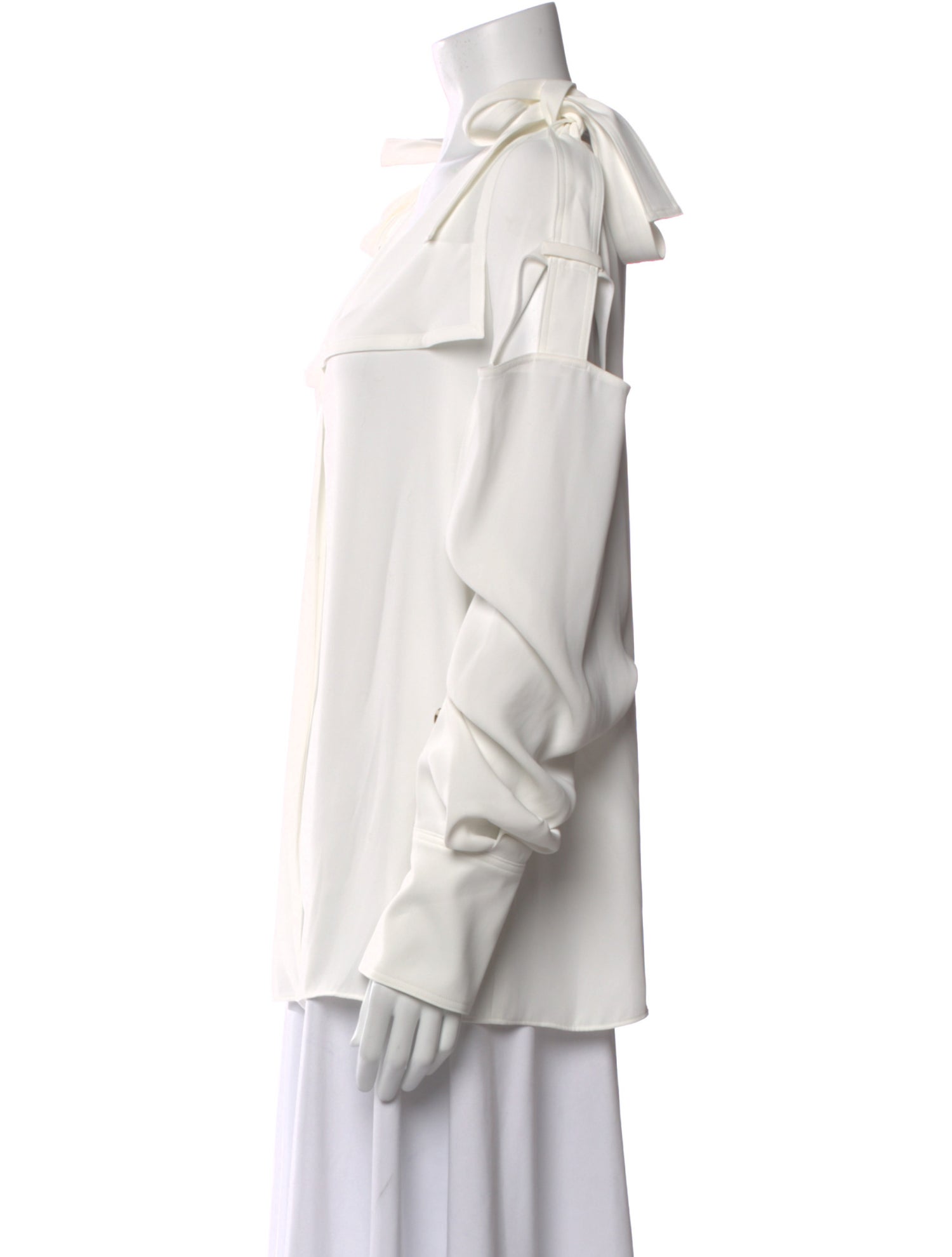 Adeam V-Neck Long Sleeve Blouse