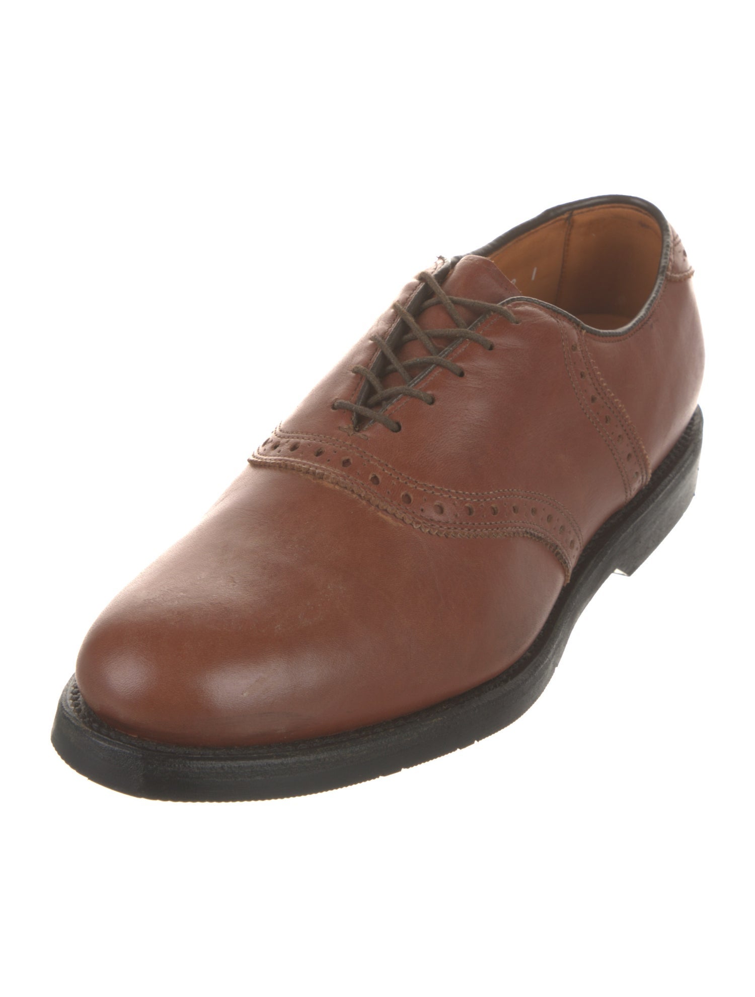 Allen Edmonds Leather Scalloped Accent Oxfords