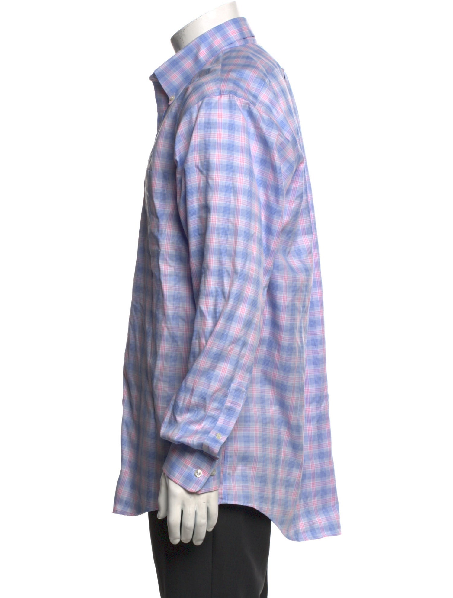 Allen Edmonds Plaid Print Long Sleeve Shirt