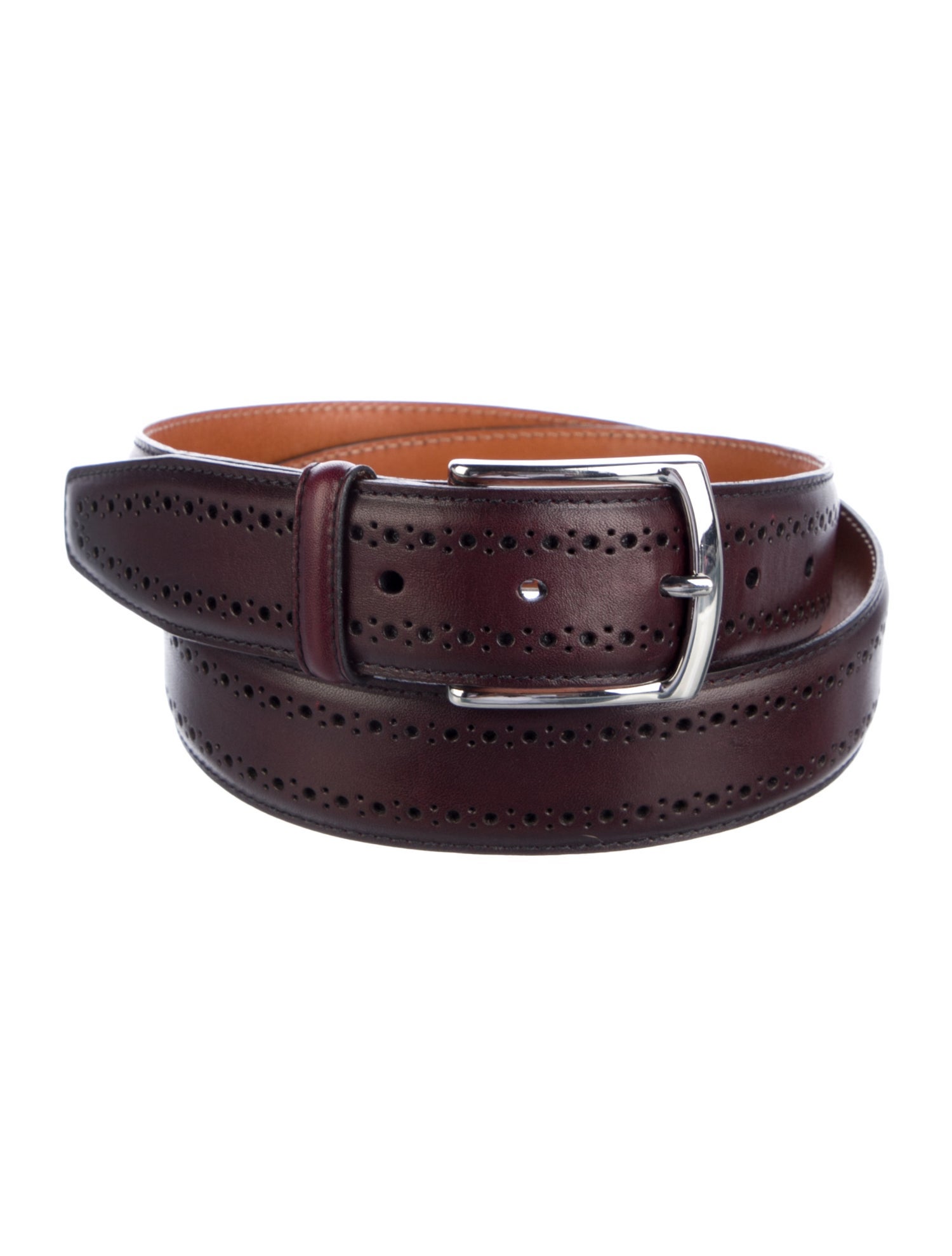 Allen Edmonds Leather Lasercut Accents Belt