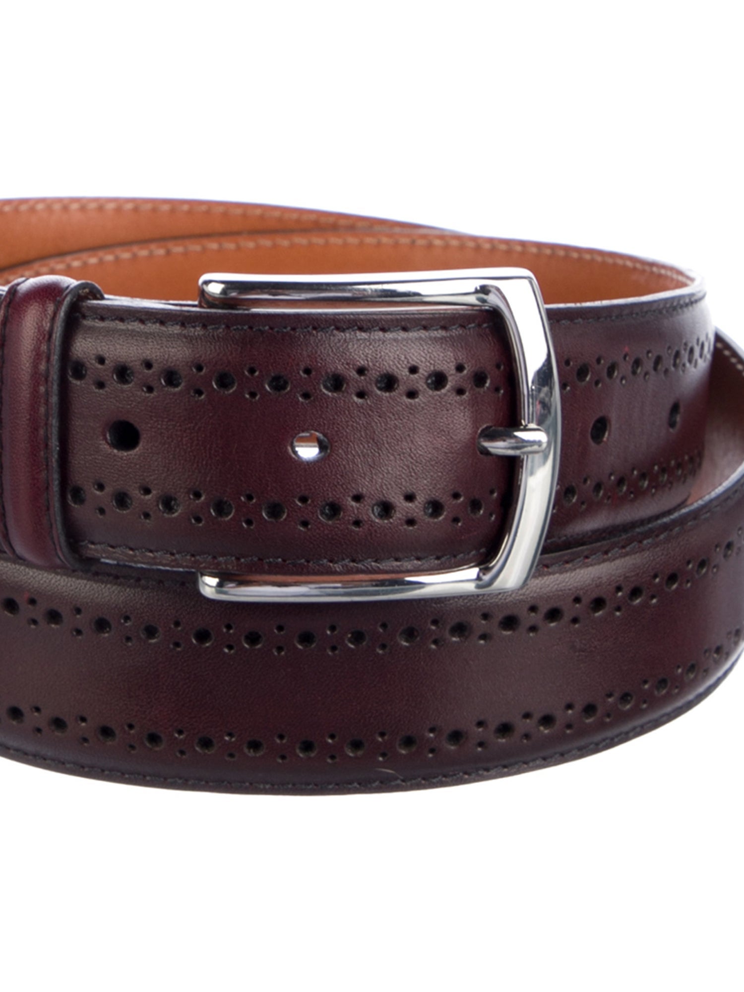 Allen Edmonds Leather Lasercut Accents Belt