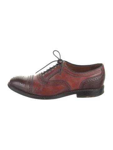 Allen Edmonds Oxfords Leather Colorblock Pattern Brogues 7.5