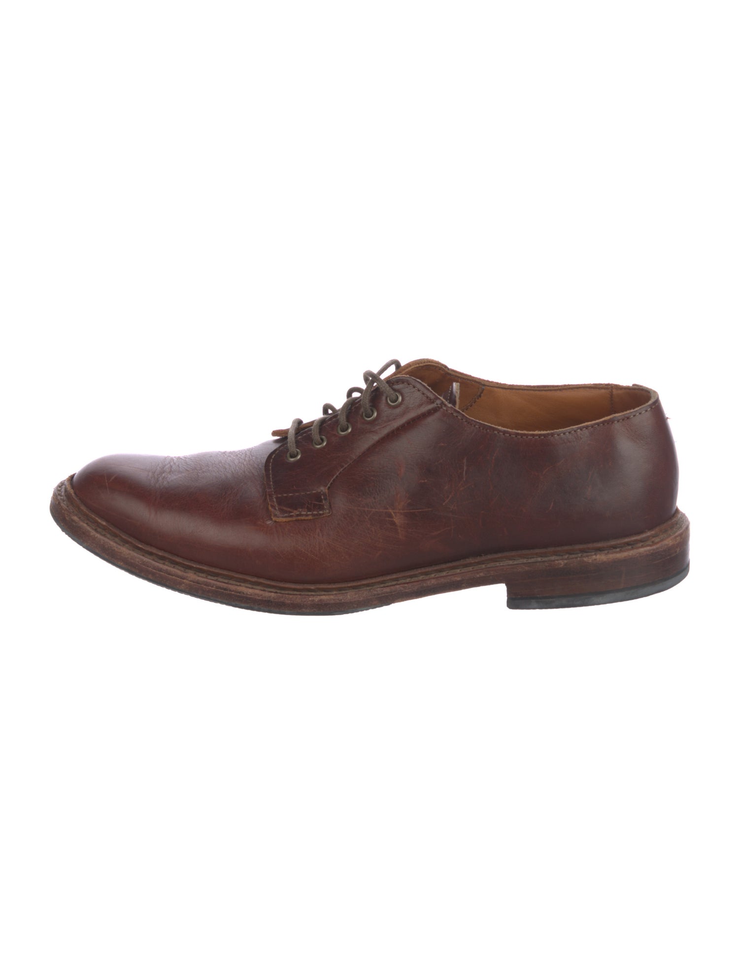 Visvim Hammond Folk Leather Derby Shoes - Black Oxfords