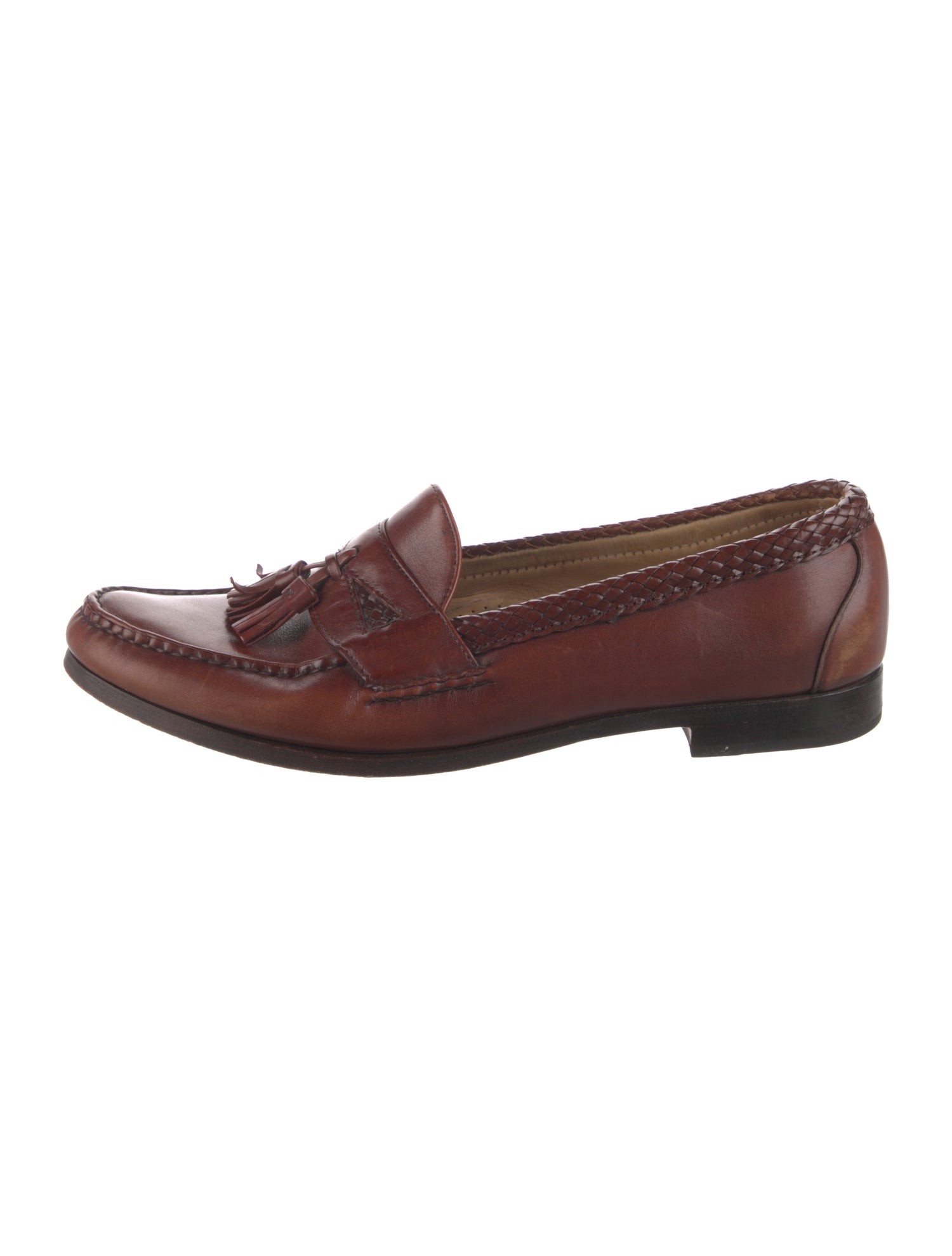 Allen Edmonds Leather Tassel Accents Dress Loafers