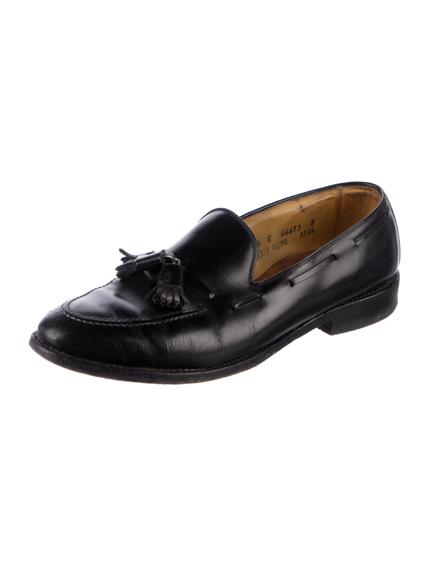 Allen Edmonds Leather Tassel Accents Dress Loafers