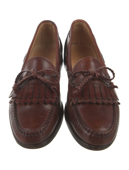 Allen Edmonds Leather Fringe Trim Accent Loafers